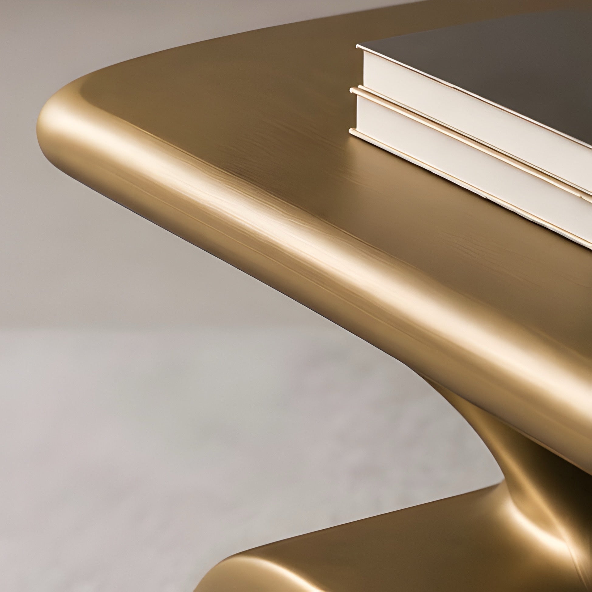 Sculptural Side Table with Storage