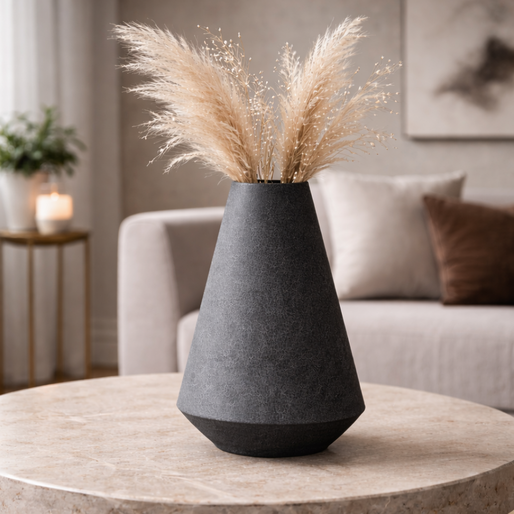Midnight Cone Vase Duo