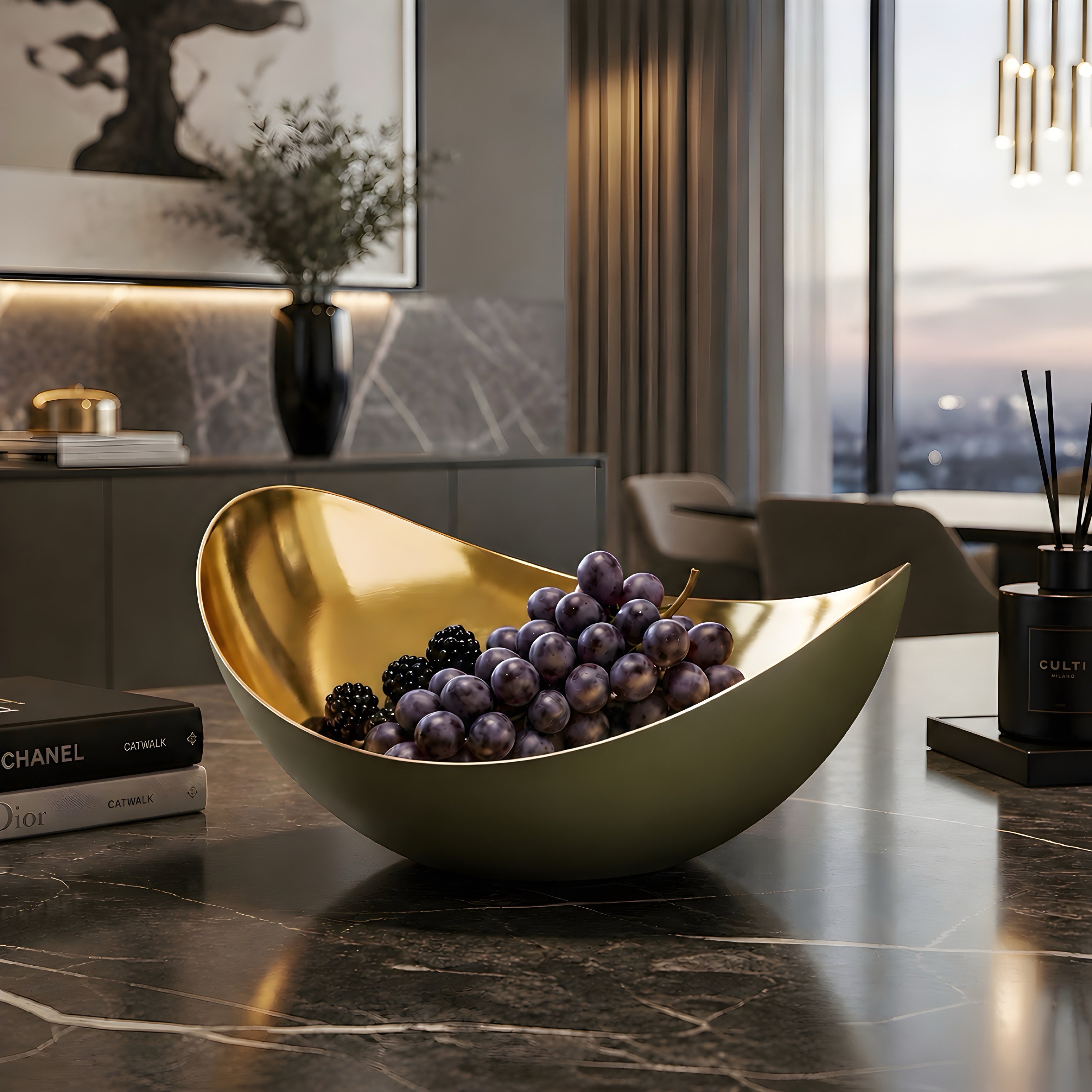 Curve Serving Bowl