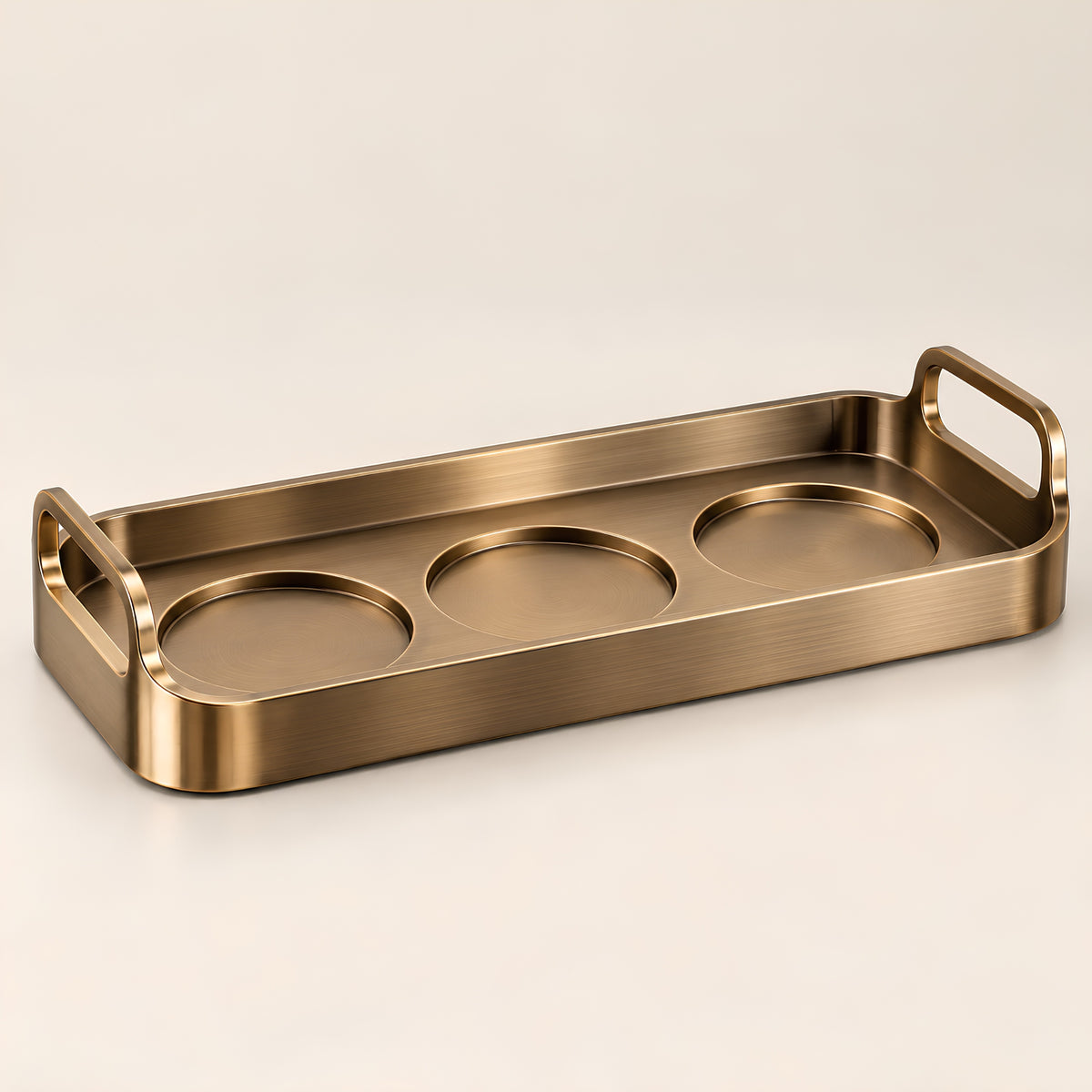 BRUSHED GOLD BAR SERVING TRAY