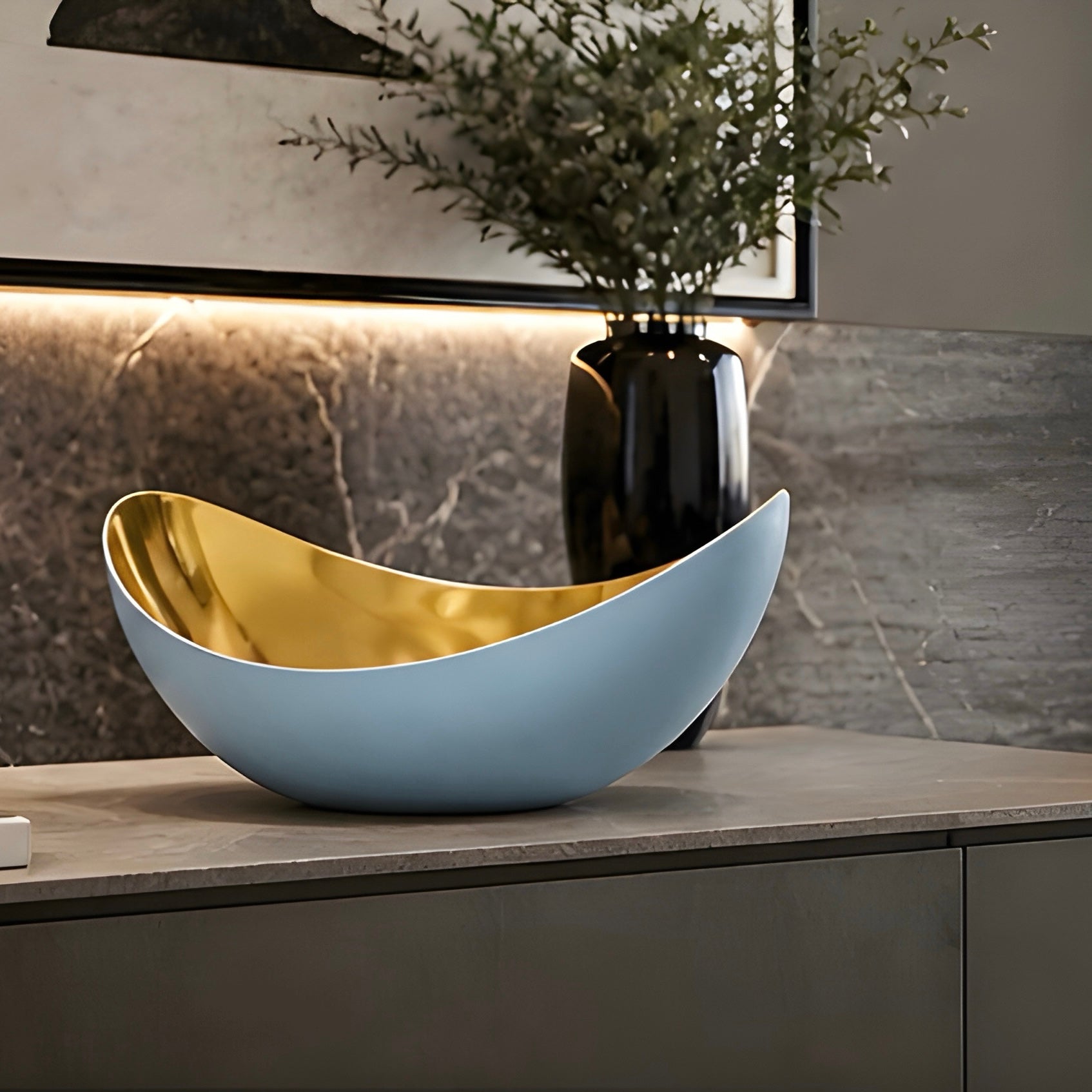 Curve Serving Bowl