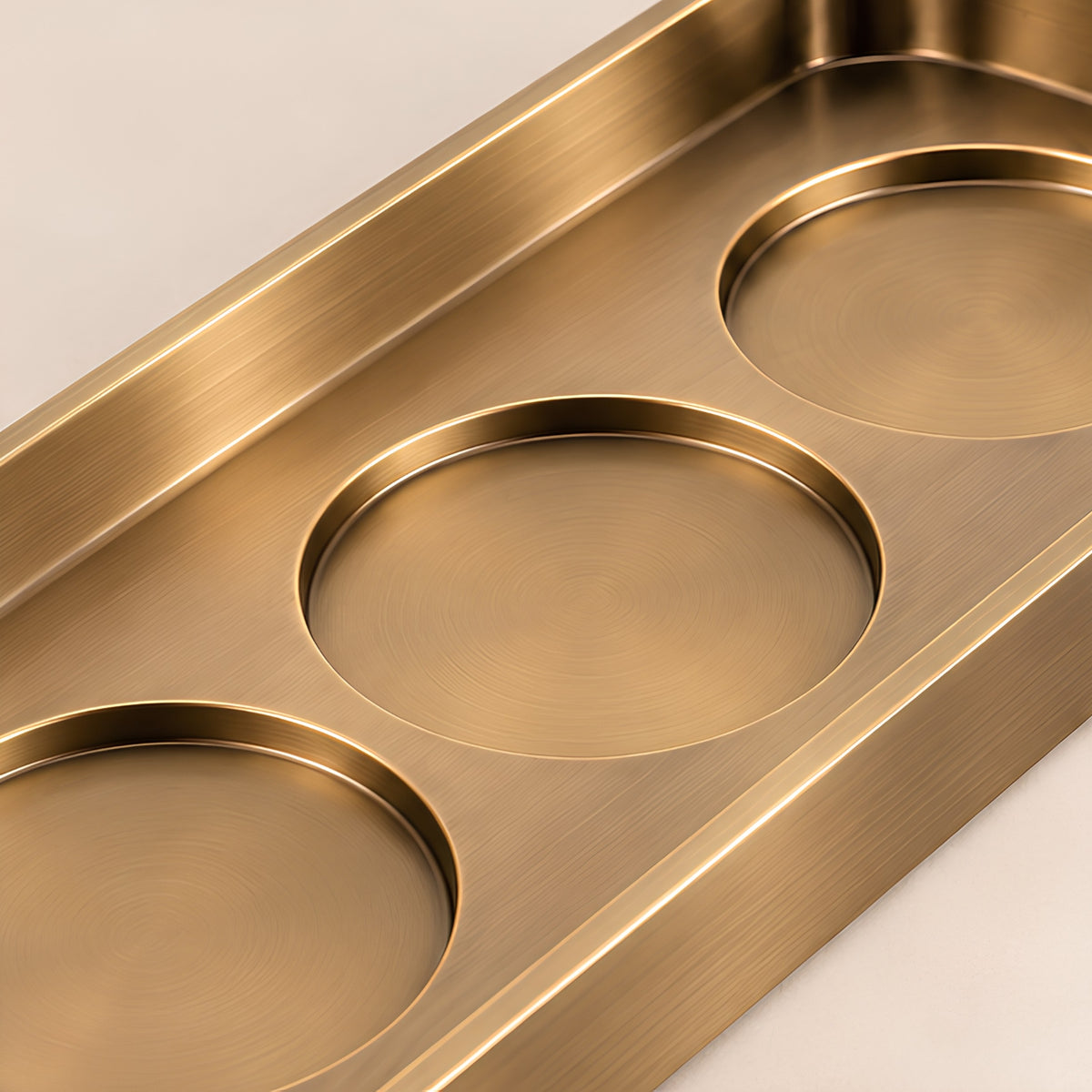 BRUSHED GOLD BAR SERVING TRAY