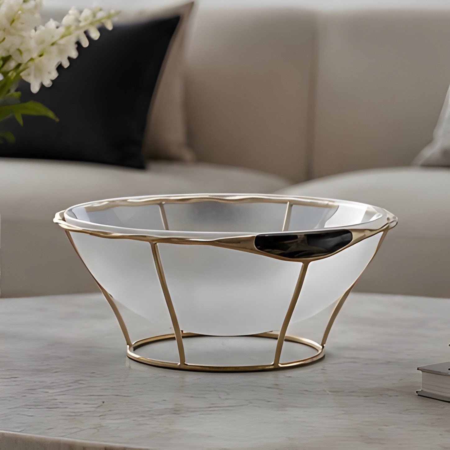 Luma Grid Serving Bowl