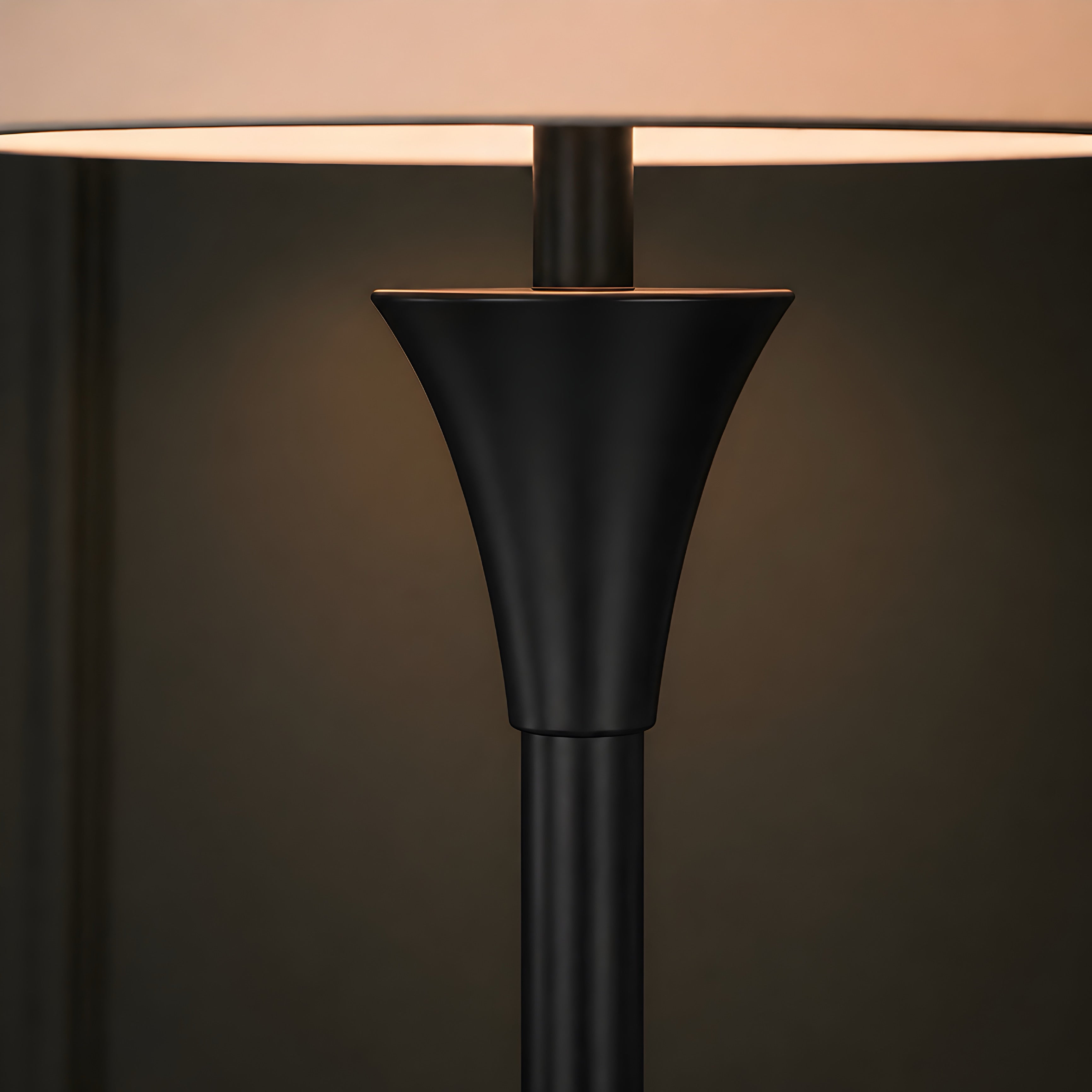 Noir Classic Column Floor Lamp