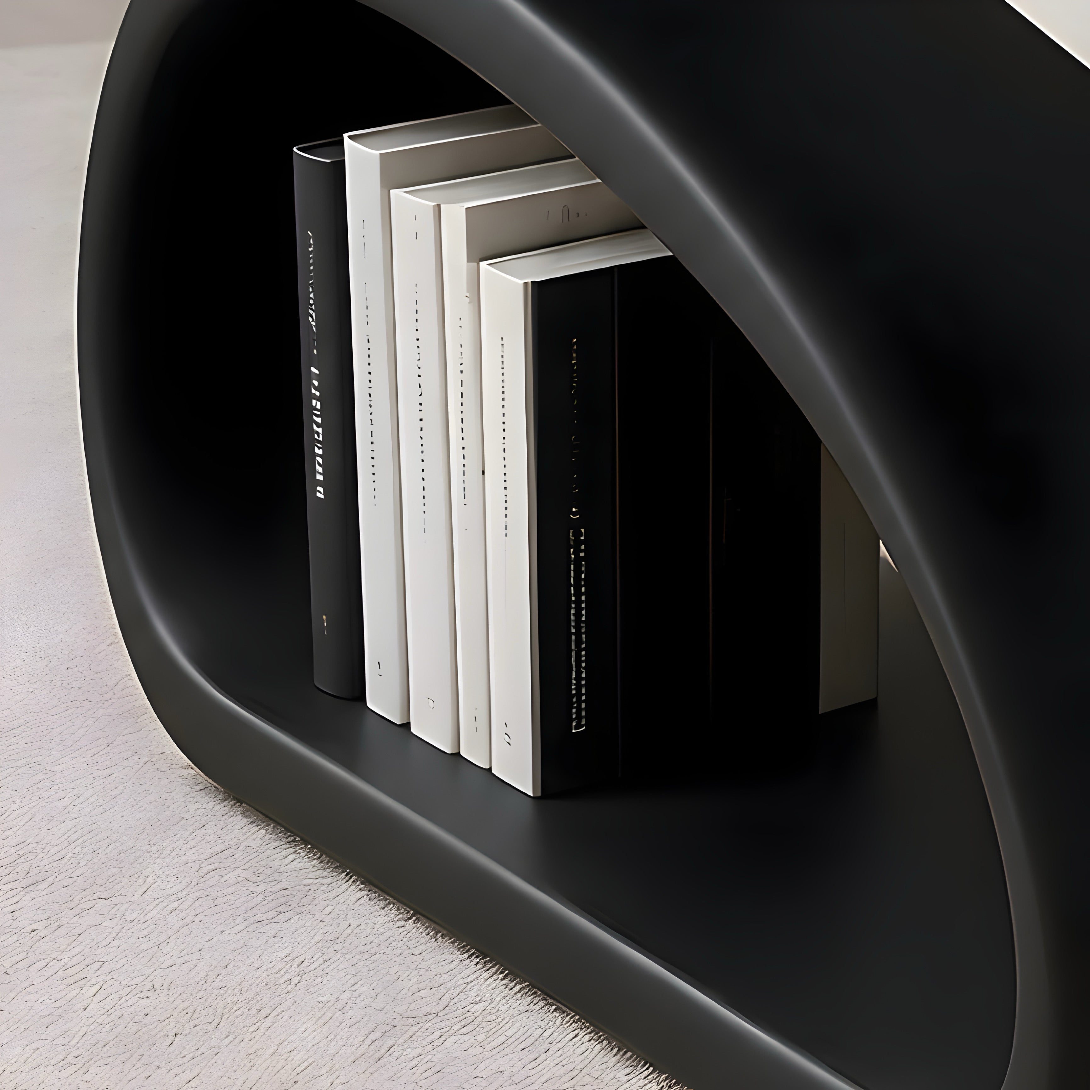 Sculptural Side Table with Storage
