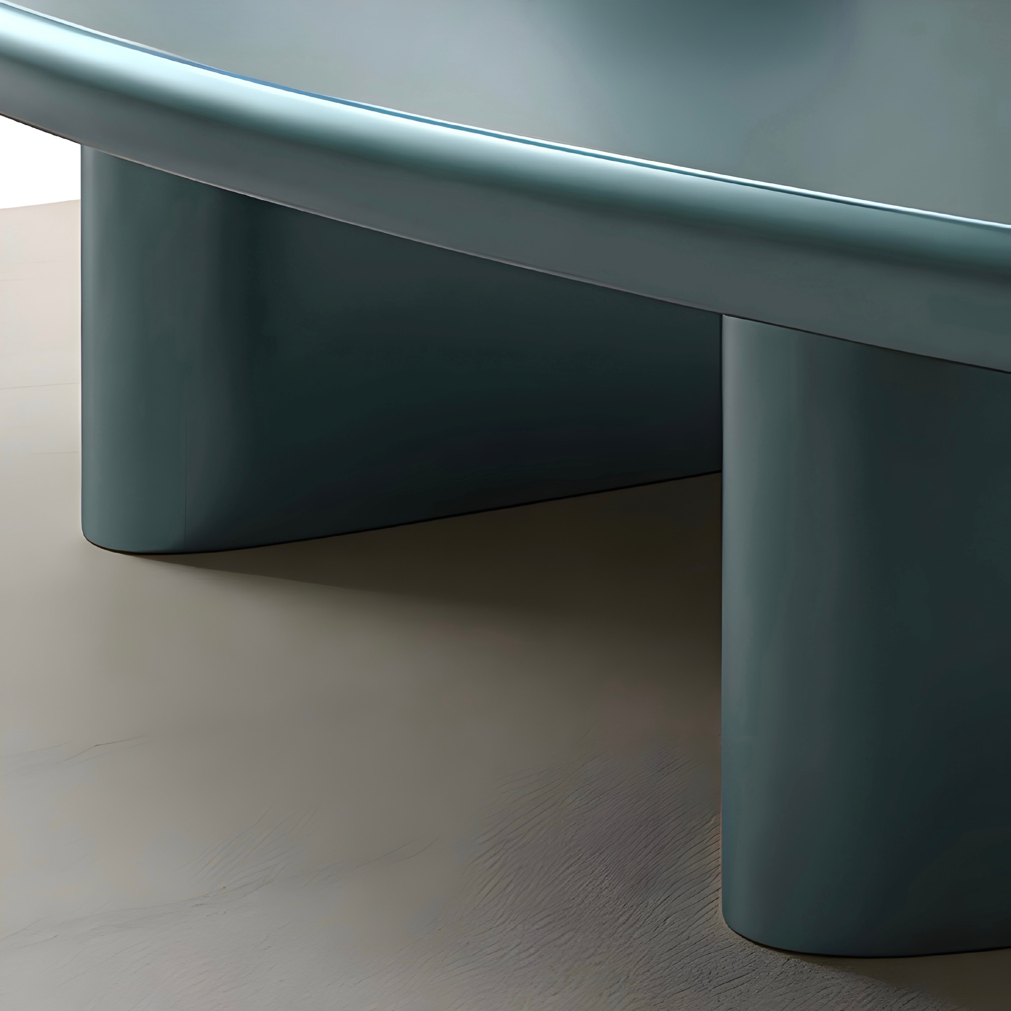 Sculptural Oval Coffee Table