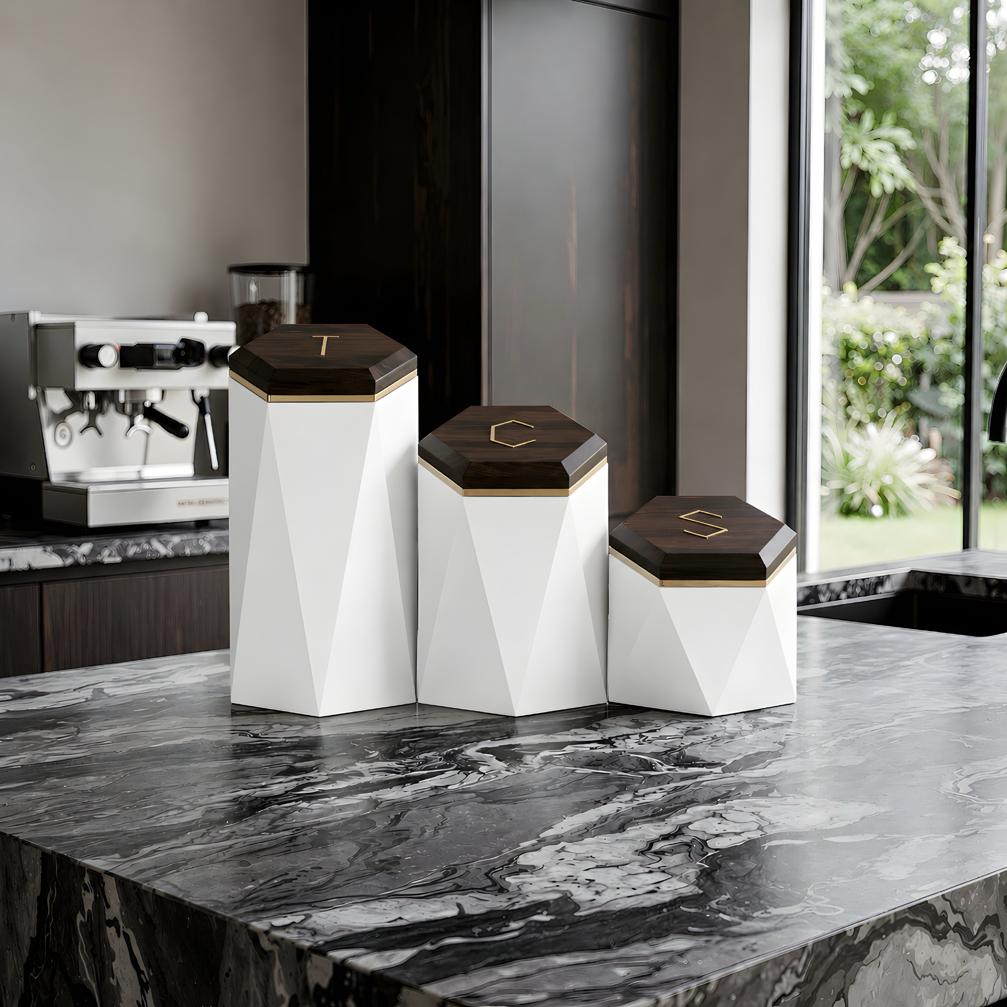 Geometric Canister Set