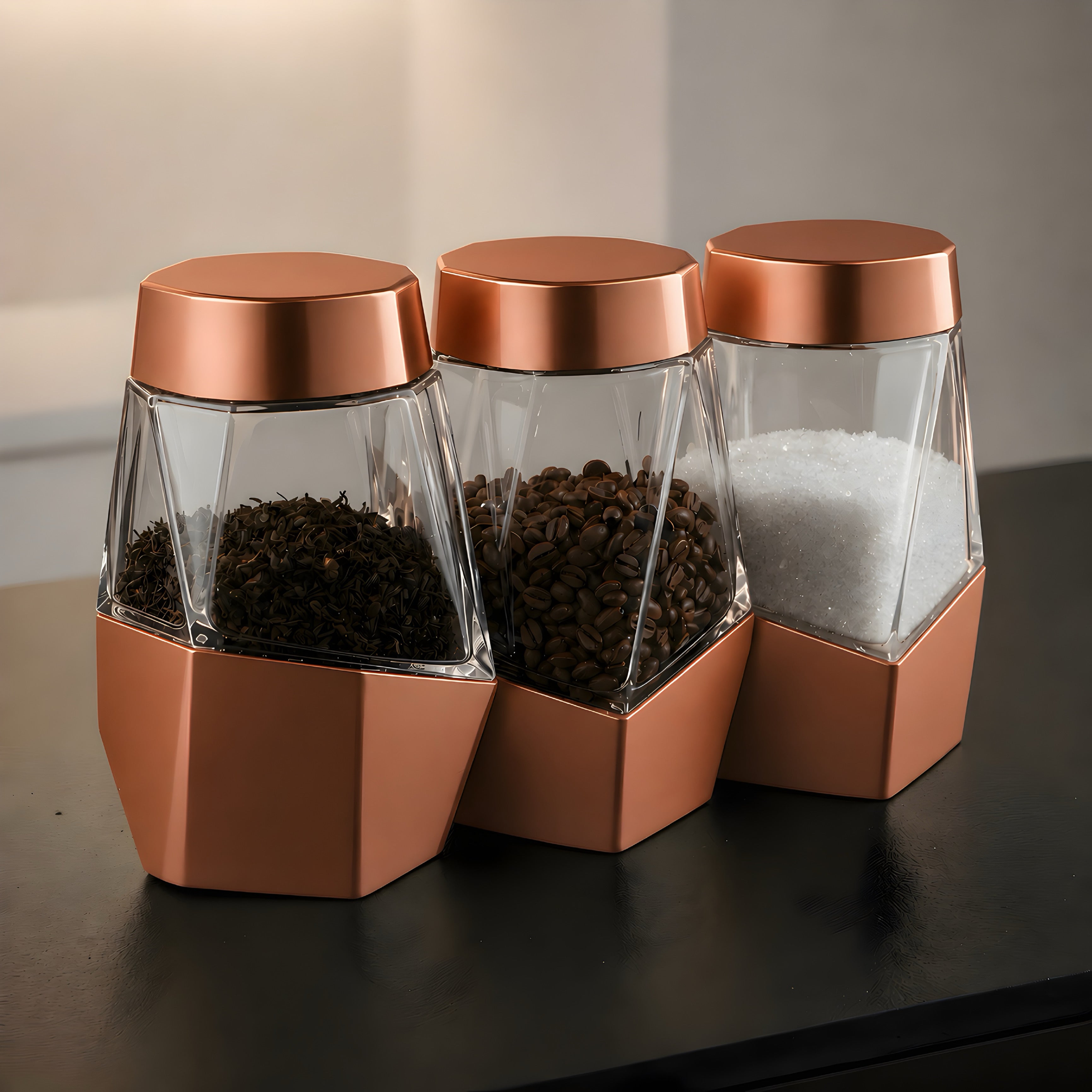 Crystal Prism Canister Set