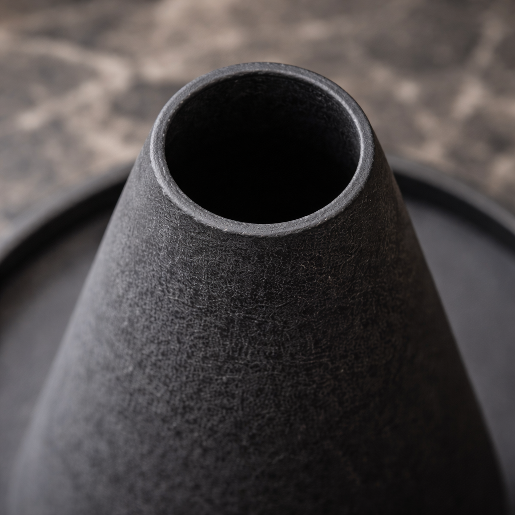 Midnight Cone Vase Duo