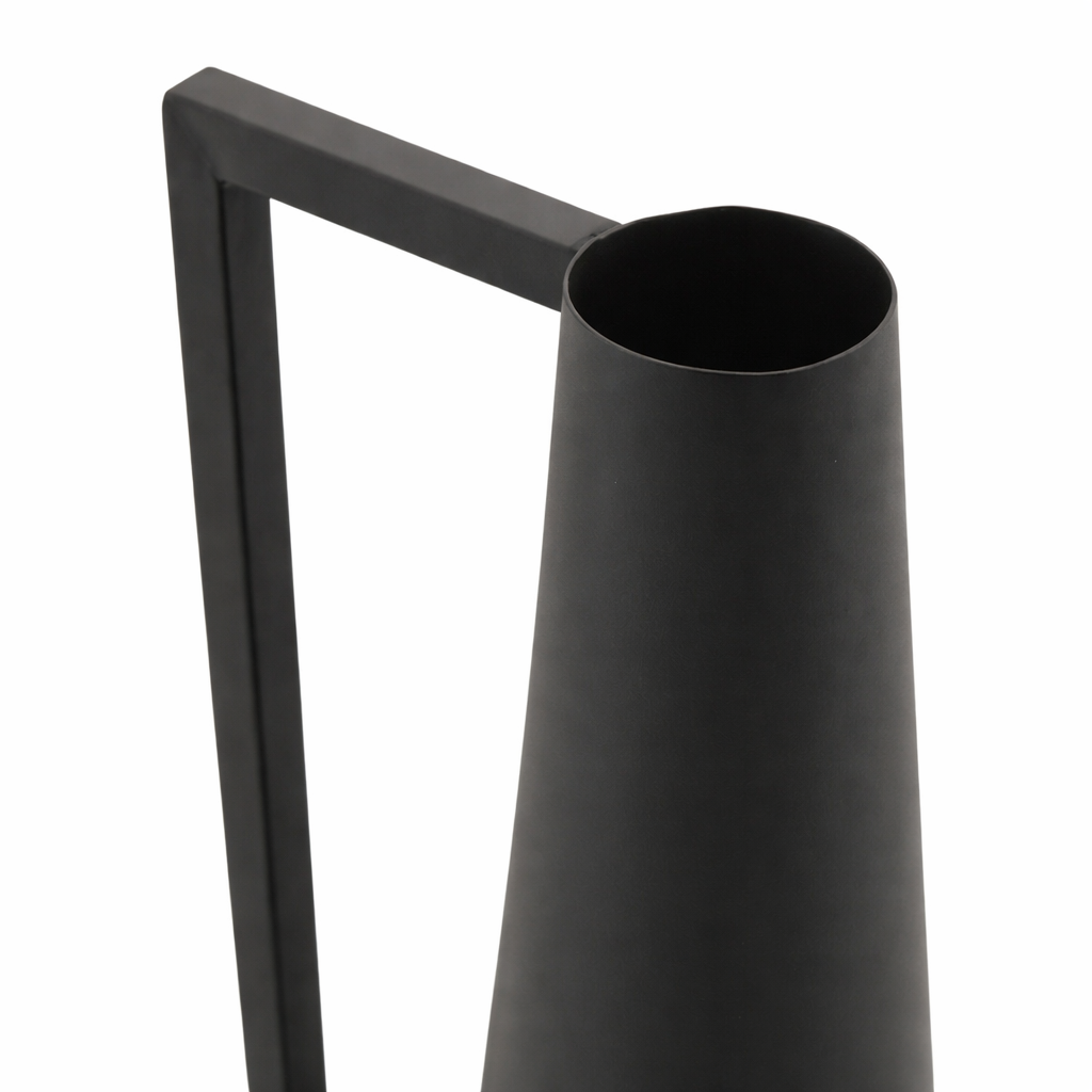 Noir Spire Handle Vase Duo