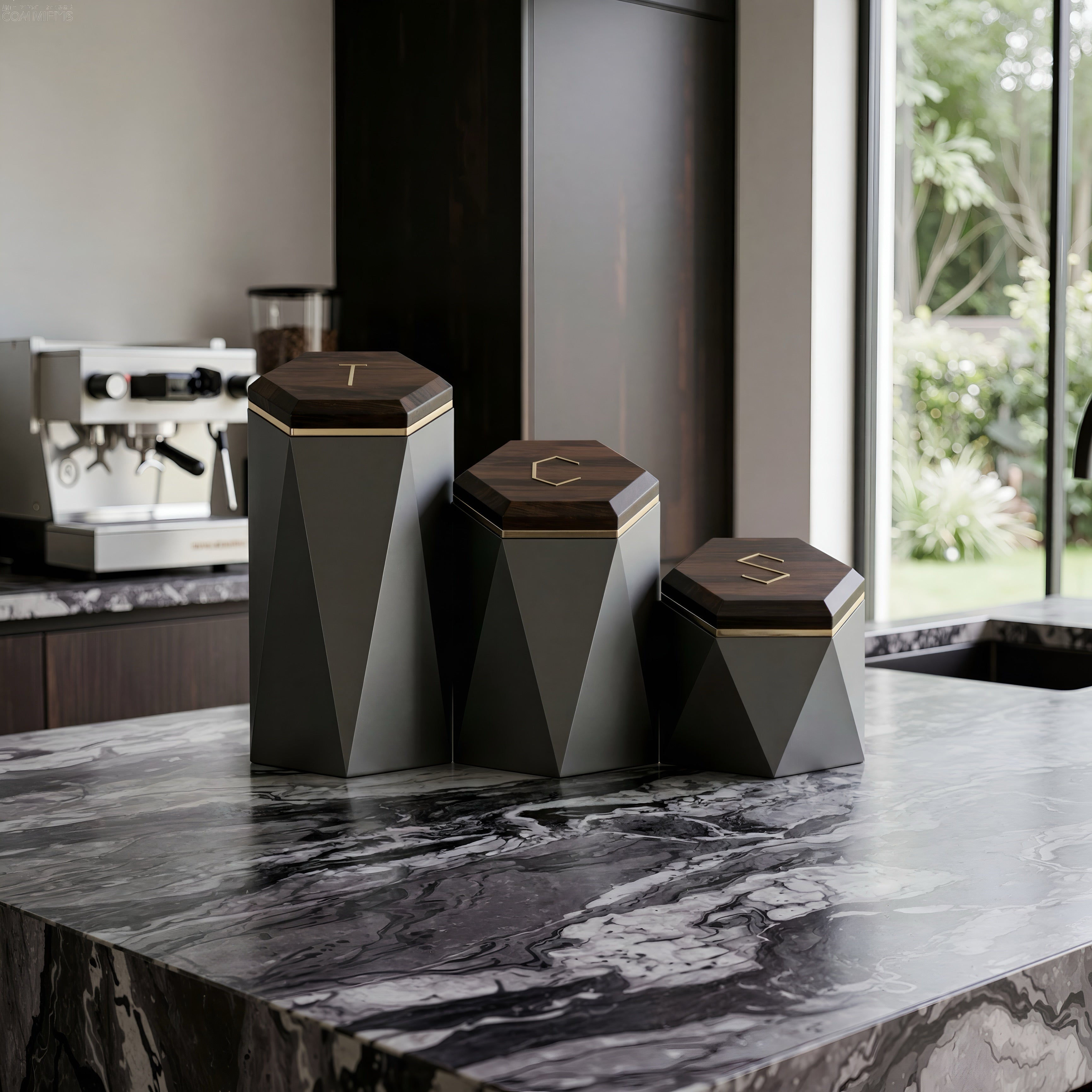 Geometric Canister Set