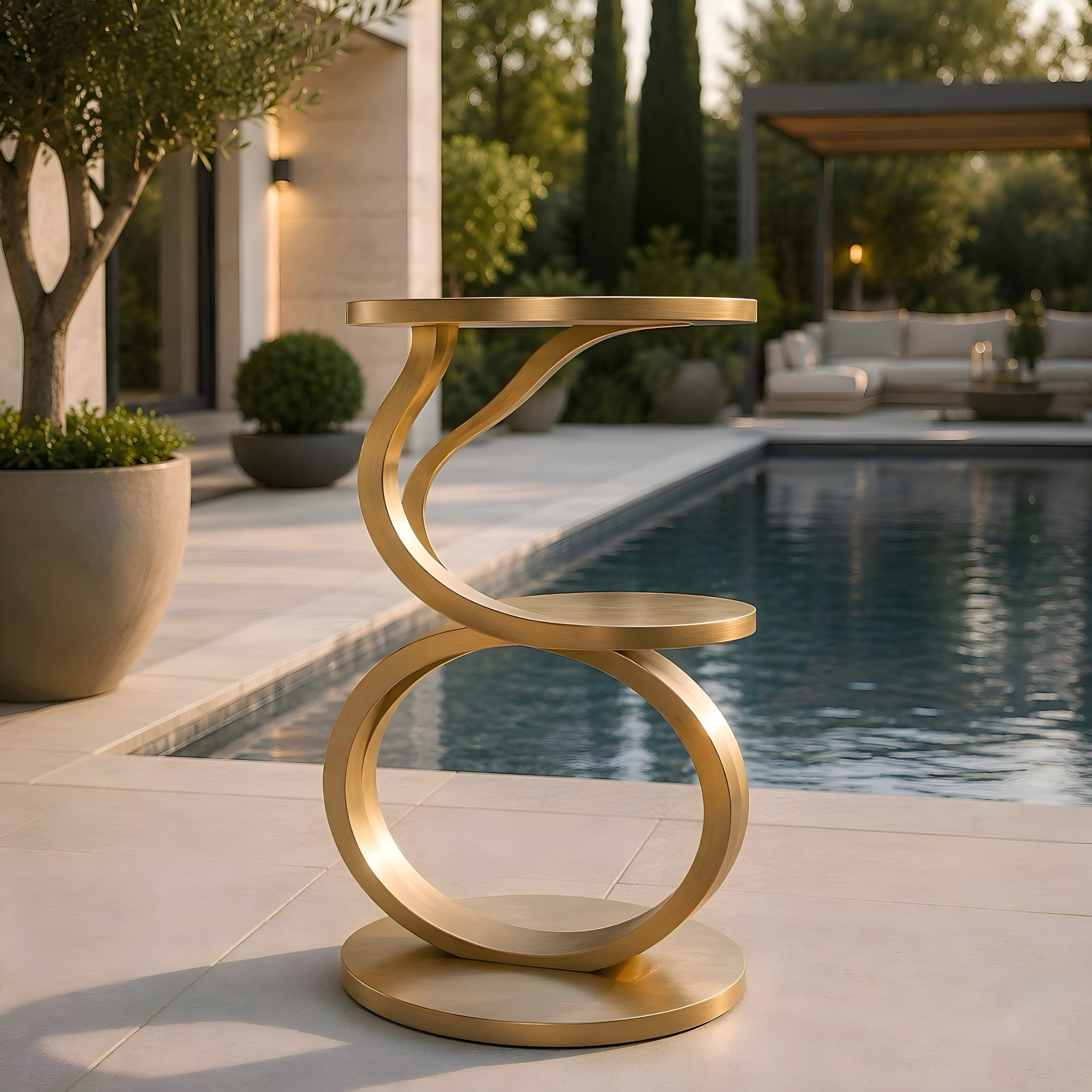 Celestia Sculptural Plant Stand