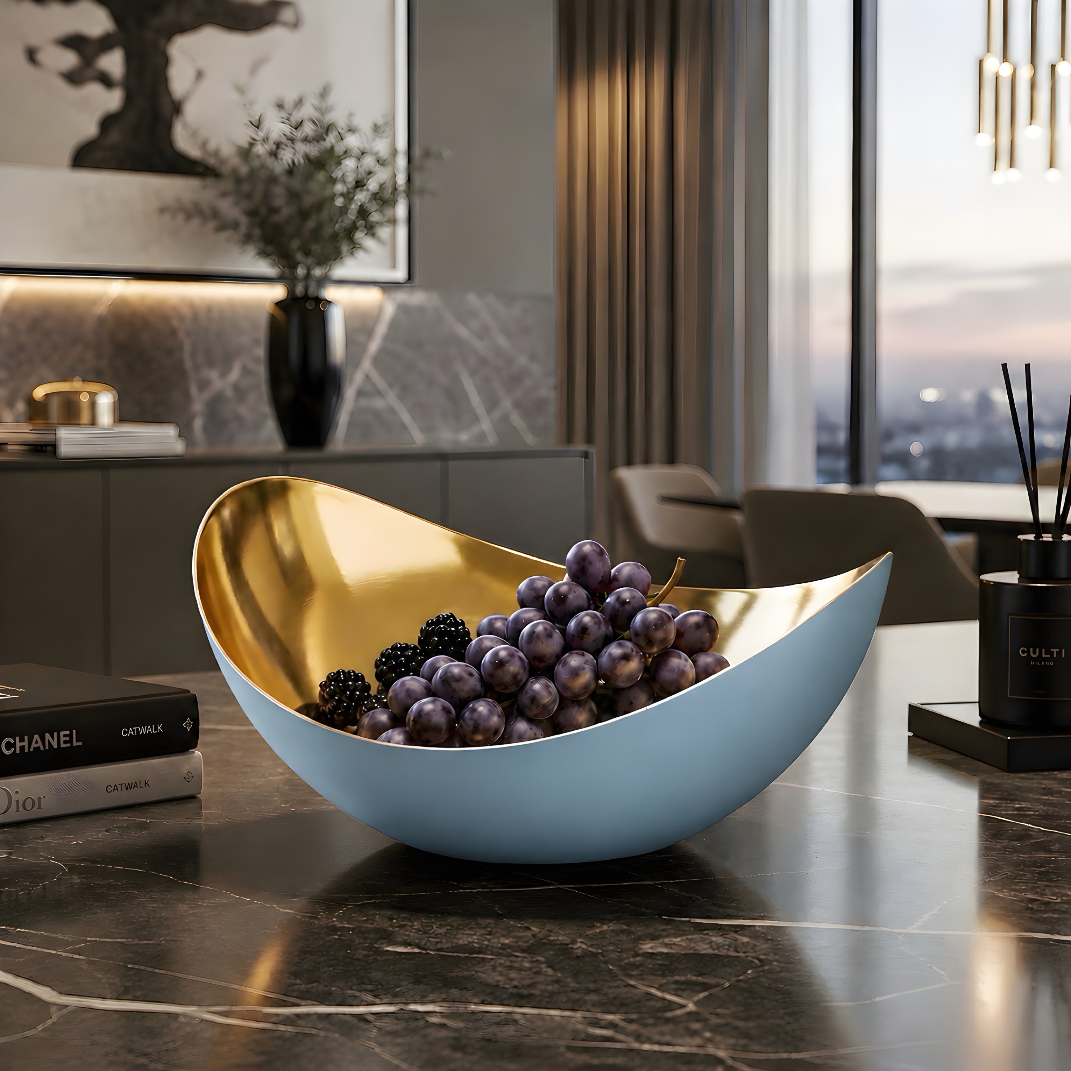 Curve Serving Bowl