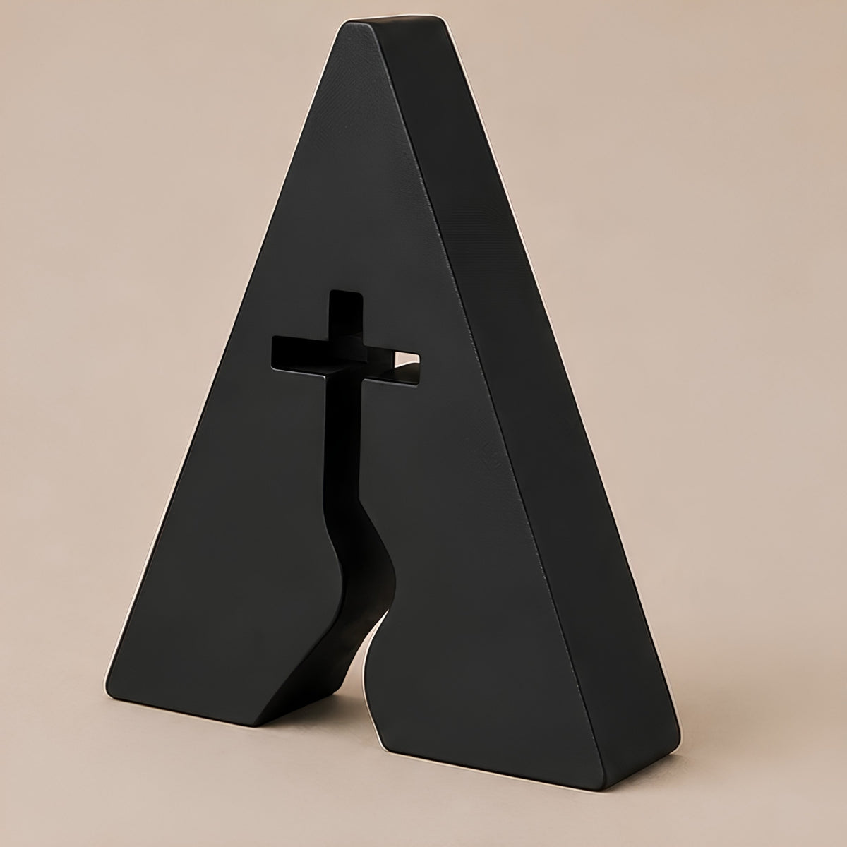 ABSTRACT CROSS FIGURE DECORATIVE SCULPTURE