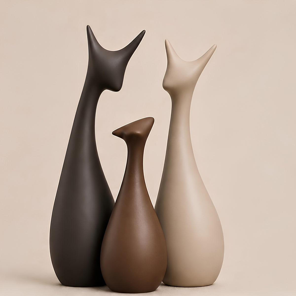 ABSTRACT DEER FAMILY SET