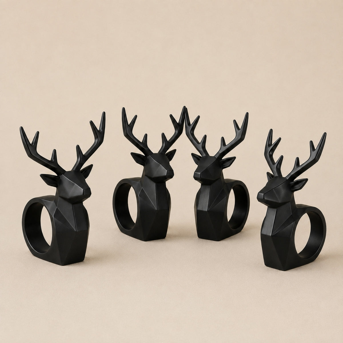 DEER HEAD RING HANDLE DECOR SET
