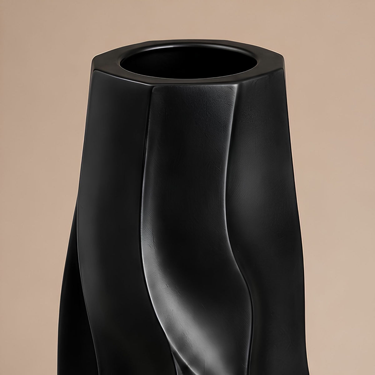 WAVE TEXTURED DECORATIVE VASE