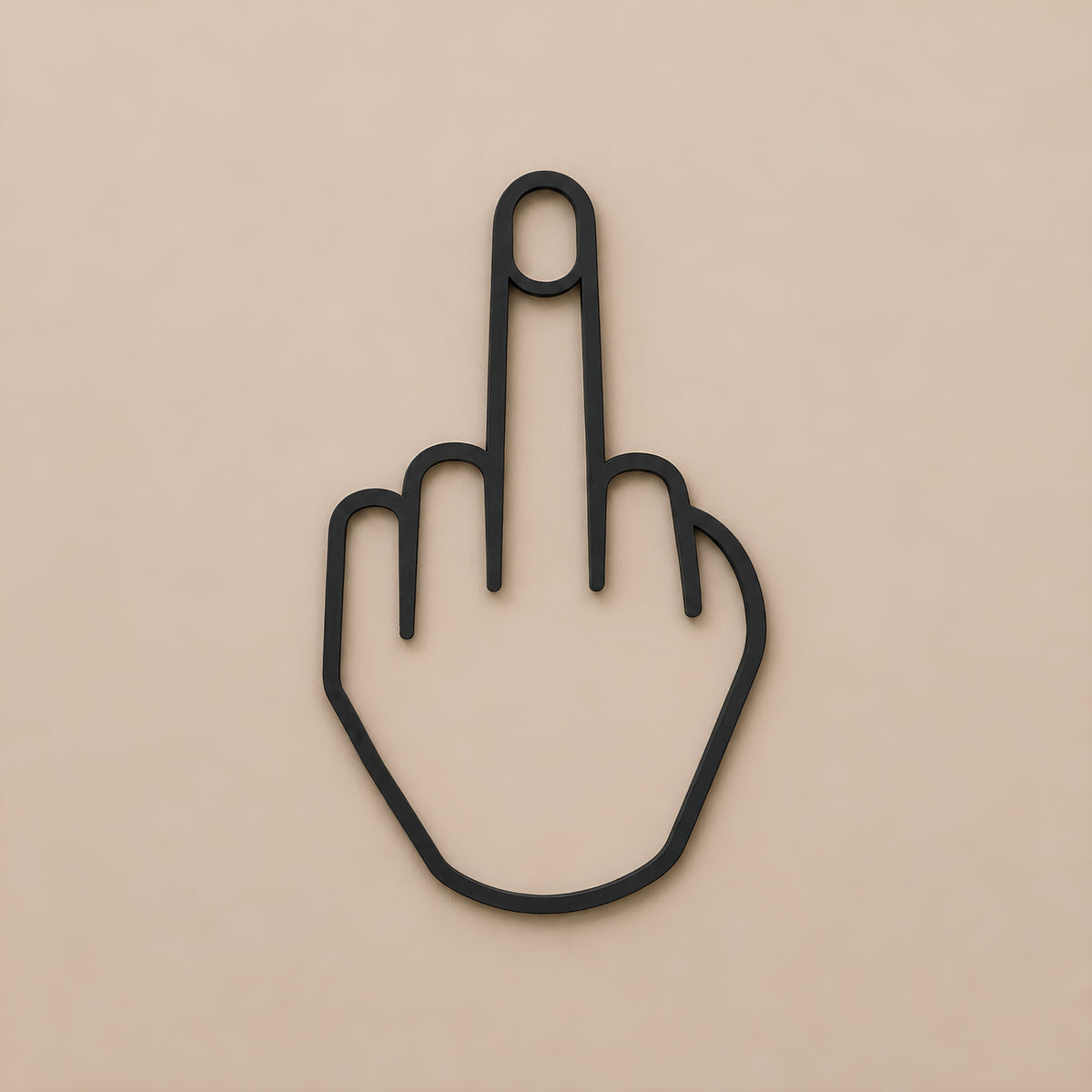 MIDDLE FINGER HAND WALL DECOR