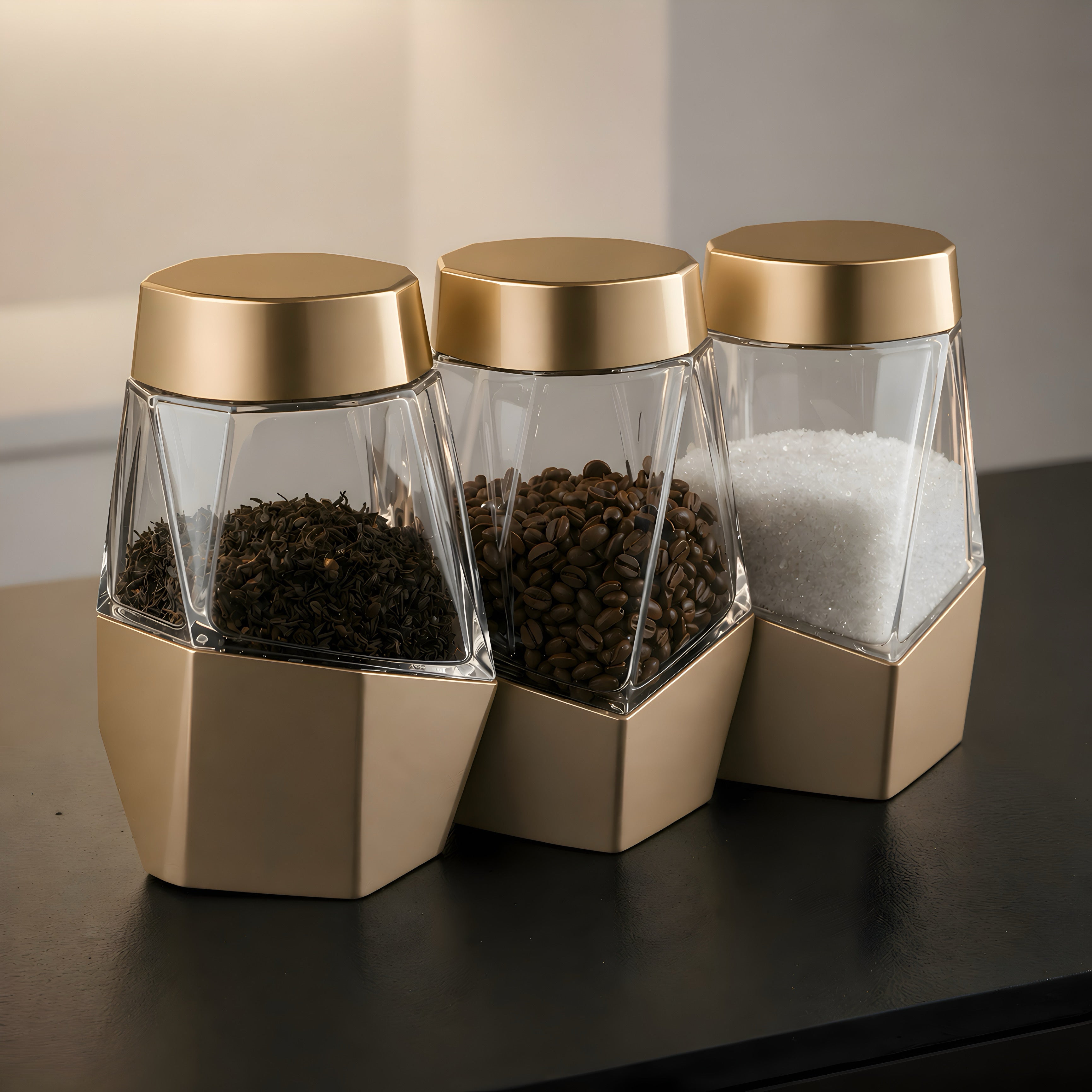 Crystal Prism Canister Set