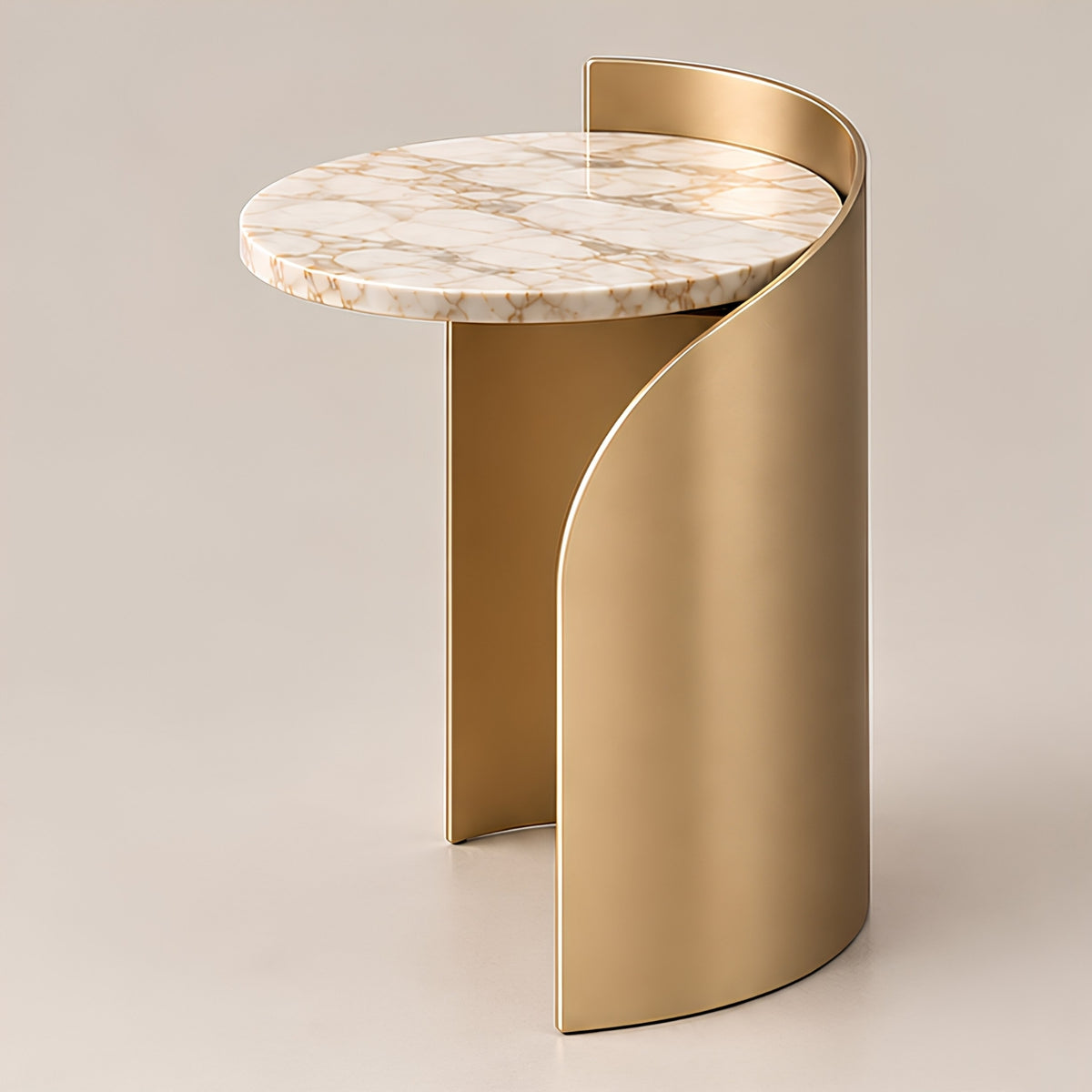 CURVED ACCENT SIDE TABLE