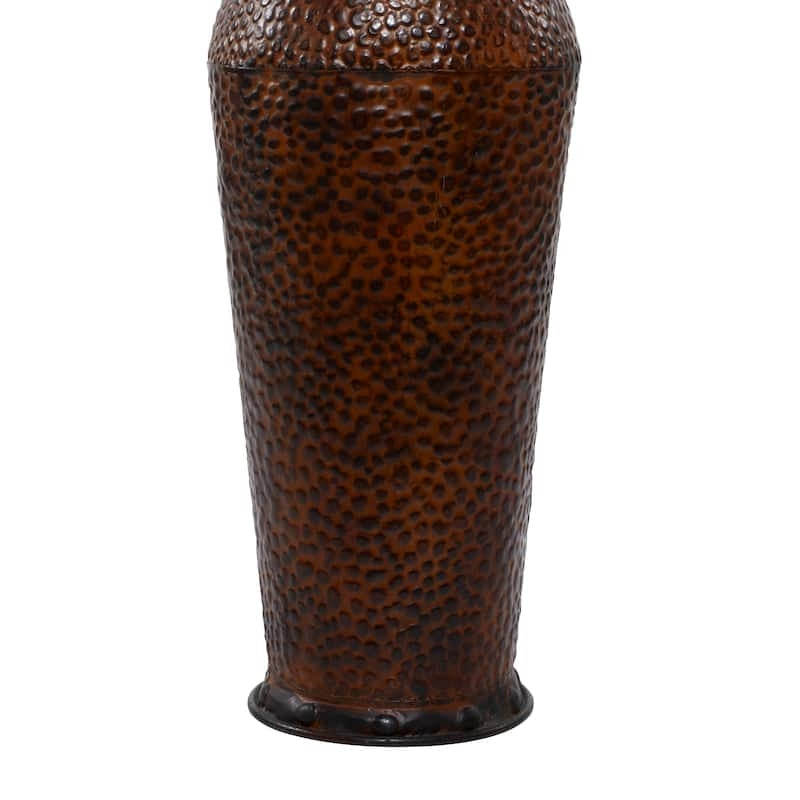 Elysian Ember Hammered Vase Trio