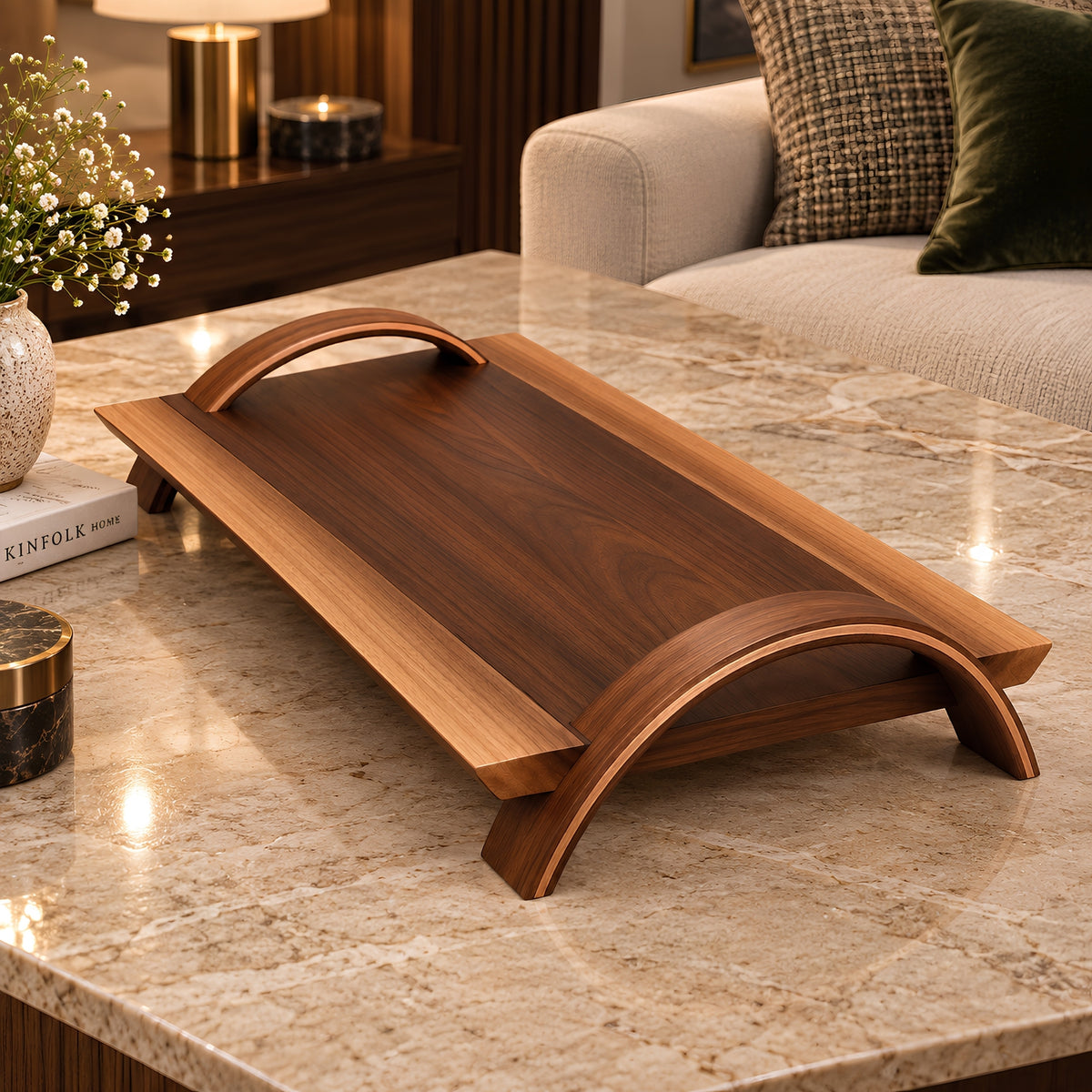 ARCHWOOD RAISED LEG SERVING TRAY