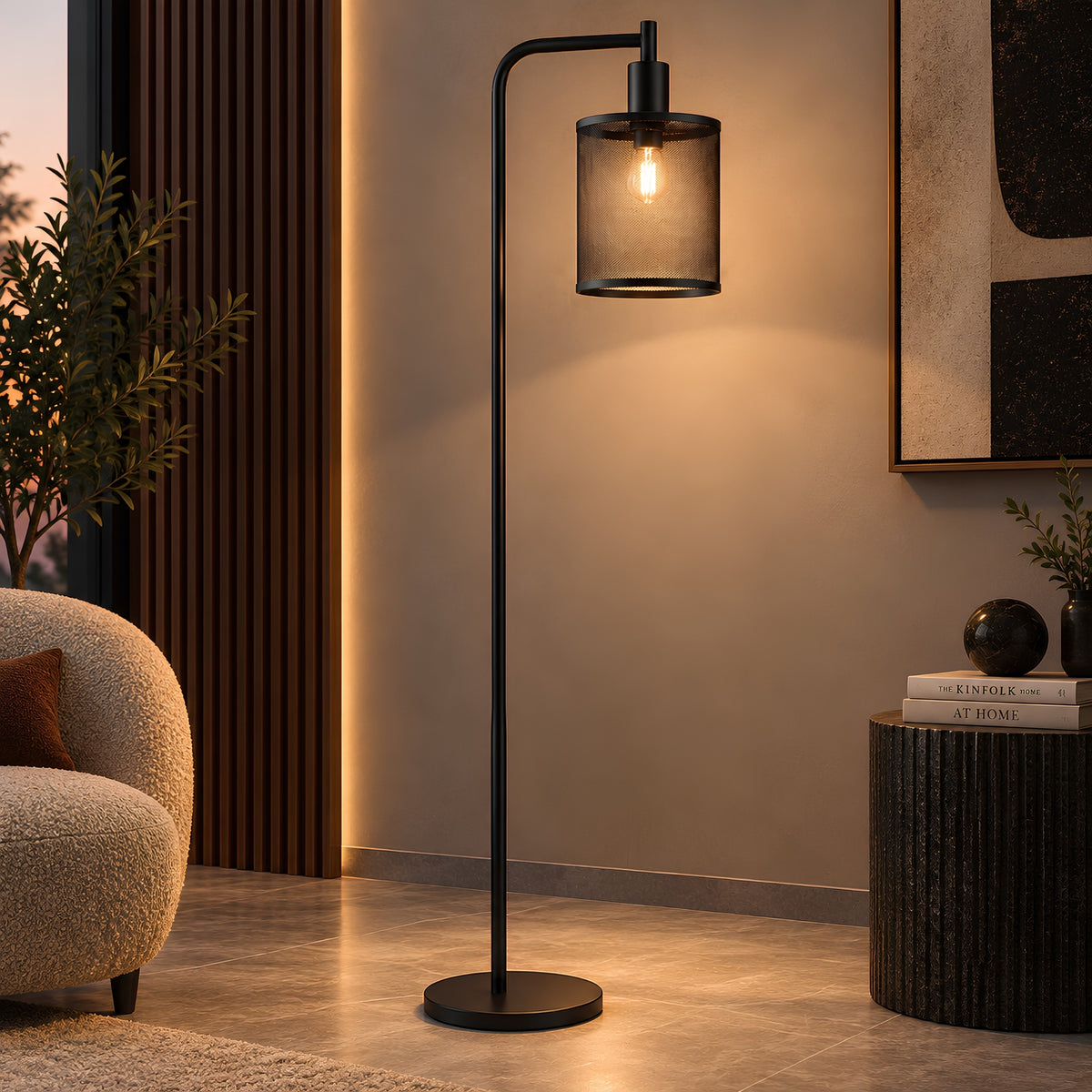 MESH SHADE FLOOR LAMP