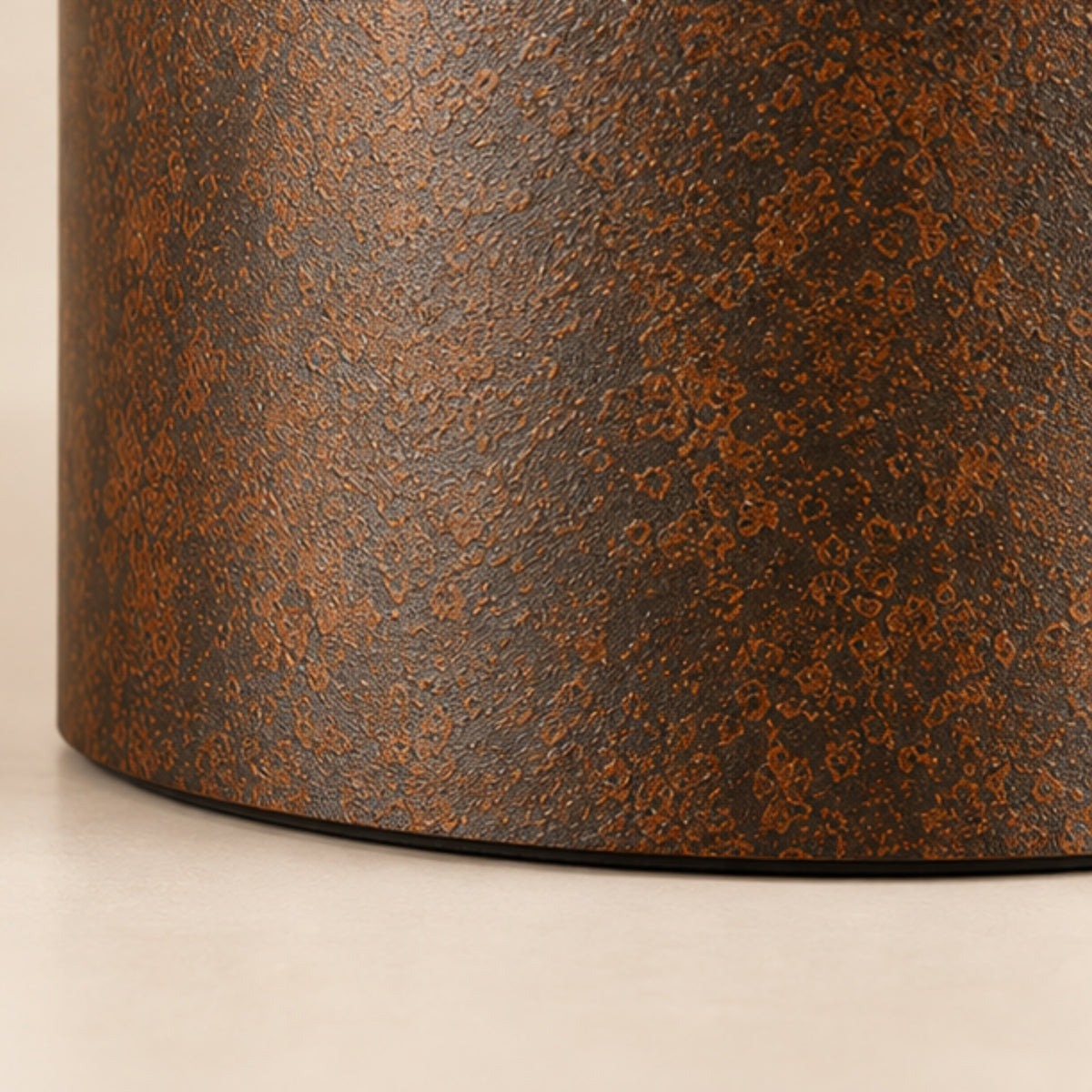 ANTIQUE COPPER CYLINDRICAL PLANTER SET