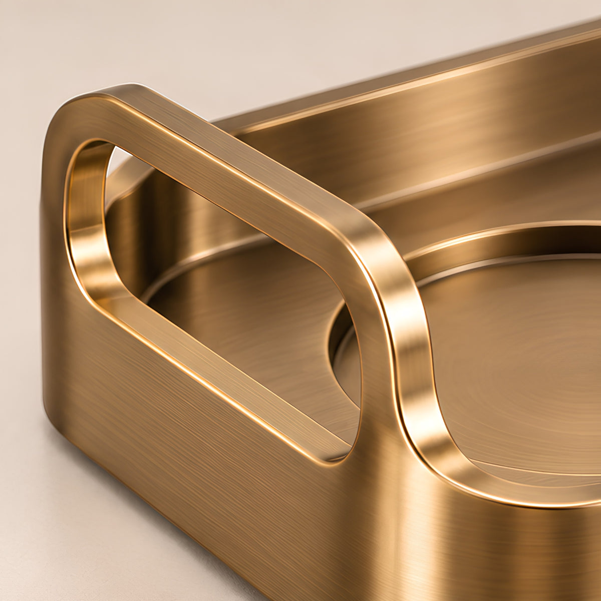 BRUSHED GOLD BAR SERVING TRAY