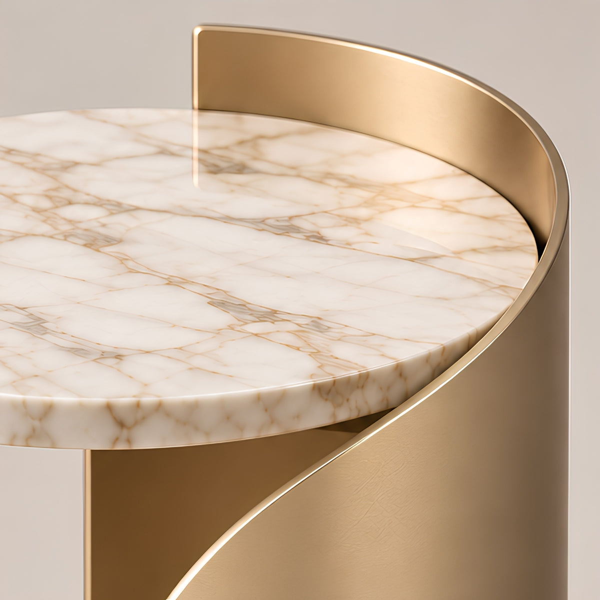CURVED ACCENT SIDE TABLE