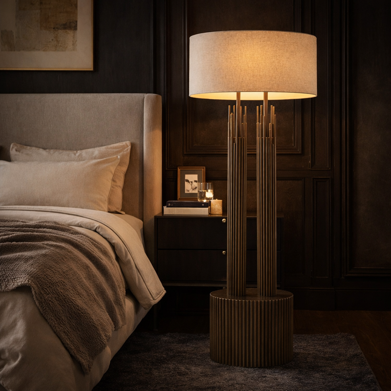 MERIDIAN TWIN-COLUMN FLOOR LAMP
