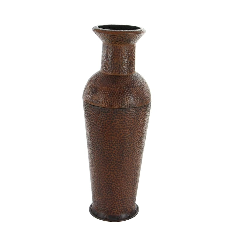 Elysian Ember Hammered Vase Trio