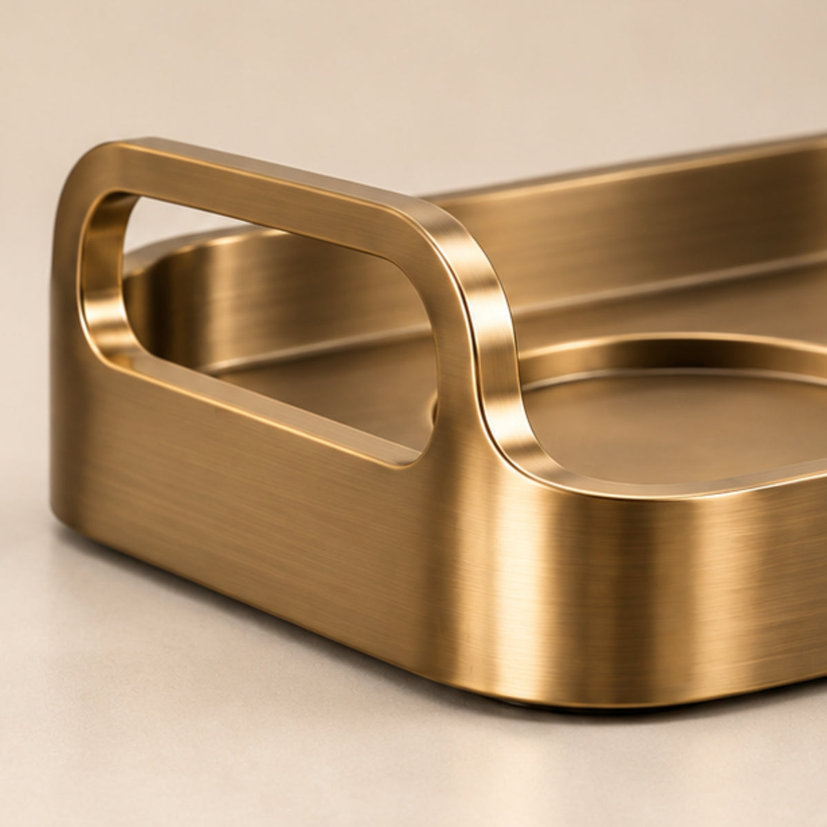 BRUSHED GOLD BAR SERVING TRAY