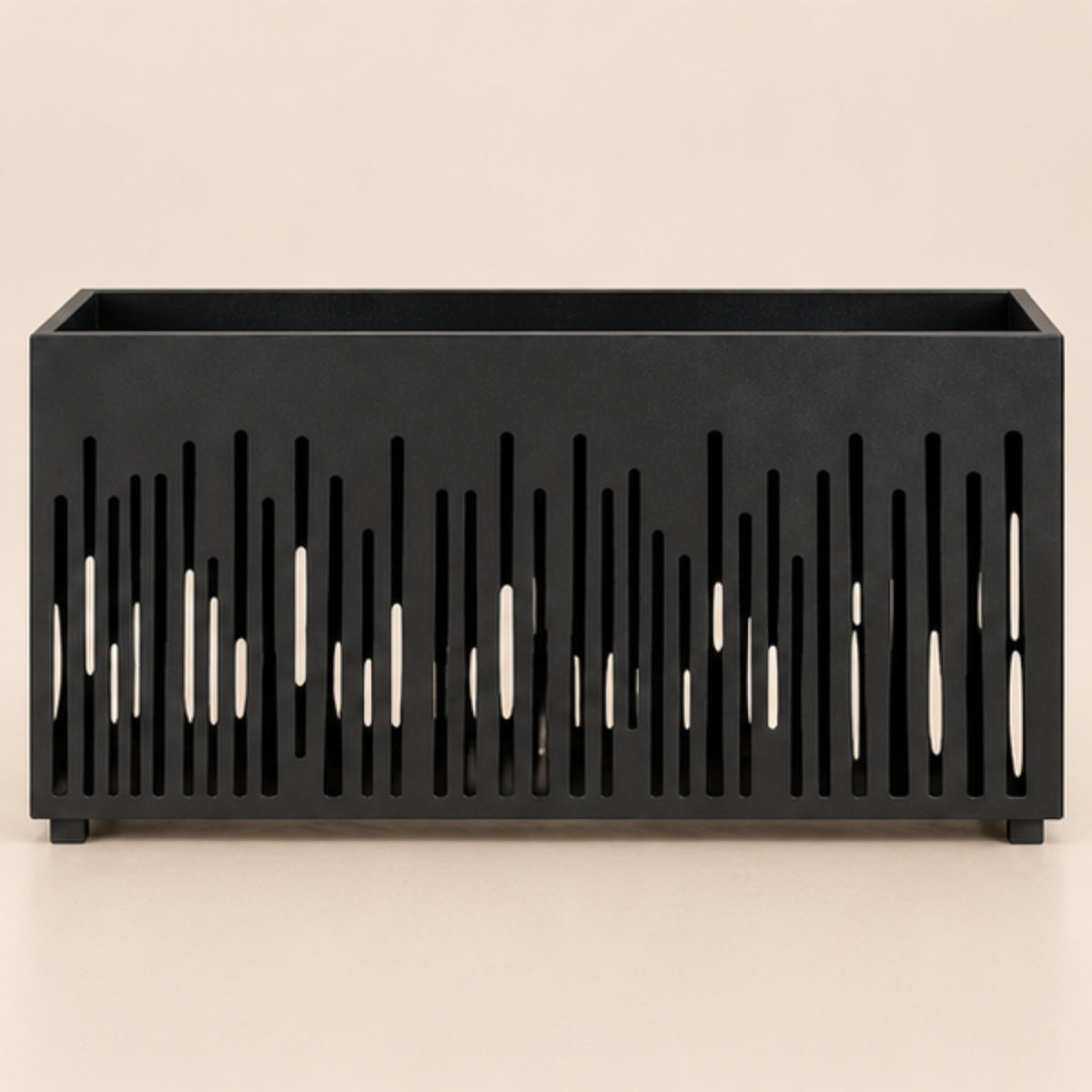 LINEAR CUTOUT RECTANGULAR OUTDOOR PLANTER