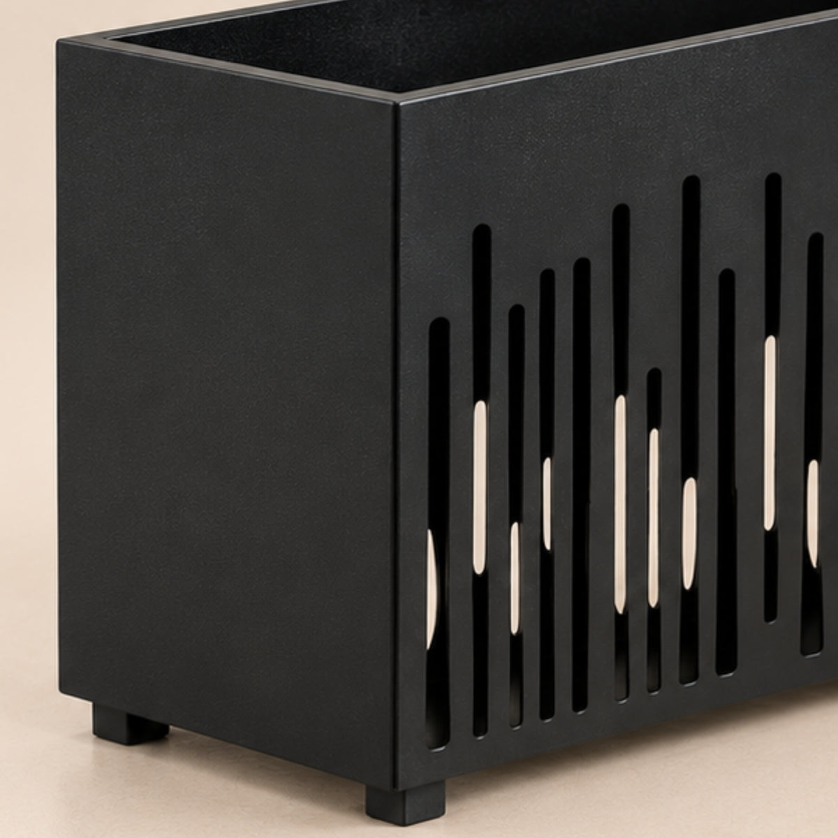 LINEAR CUTOUT RECTANGULAR OUTDOOR PLANTER