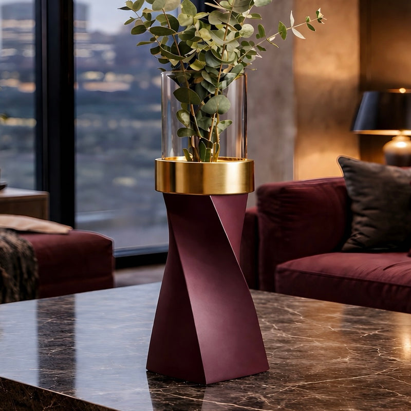 NOIR TWIST VASE