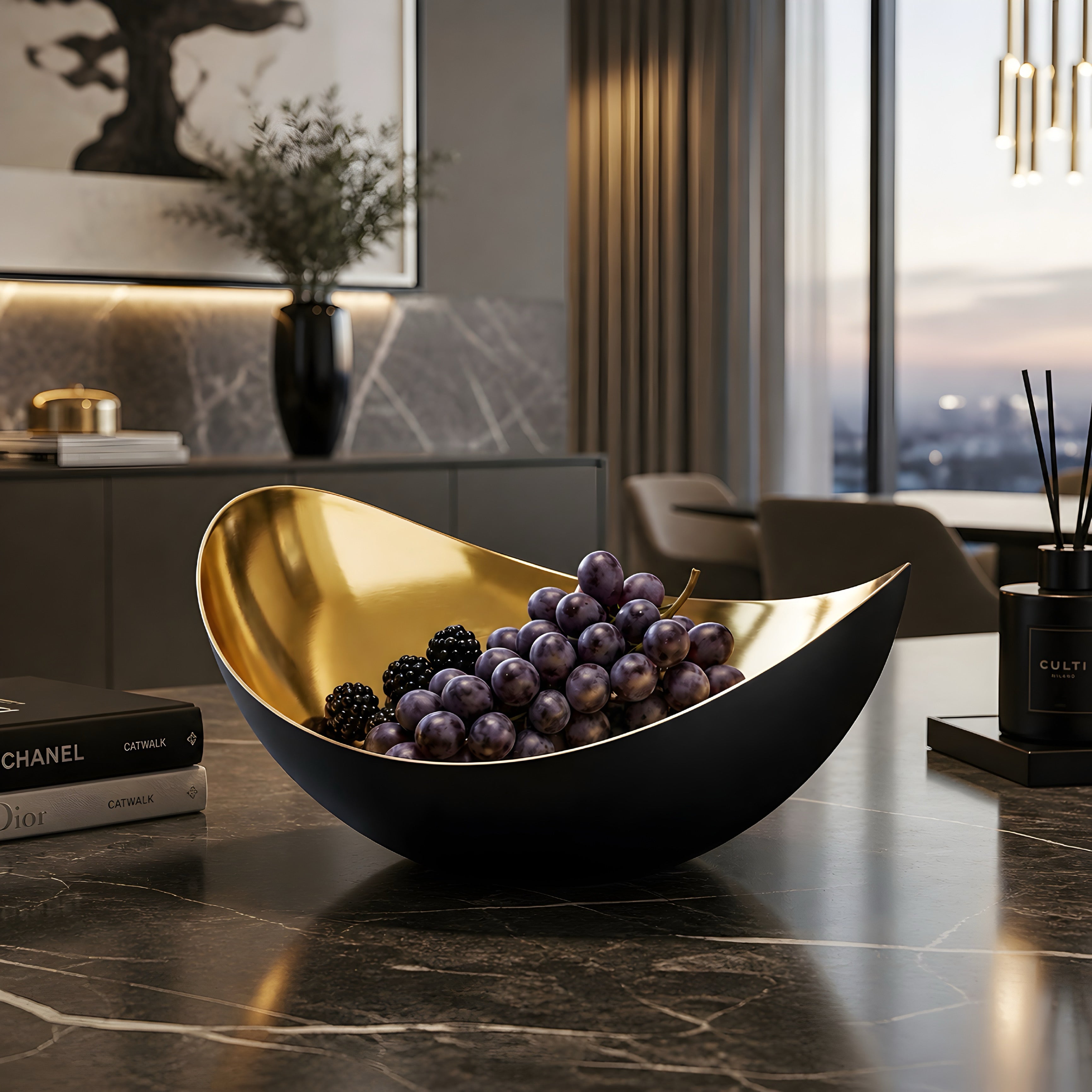 Curve Serving Bowl