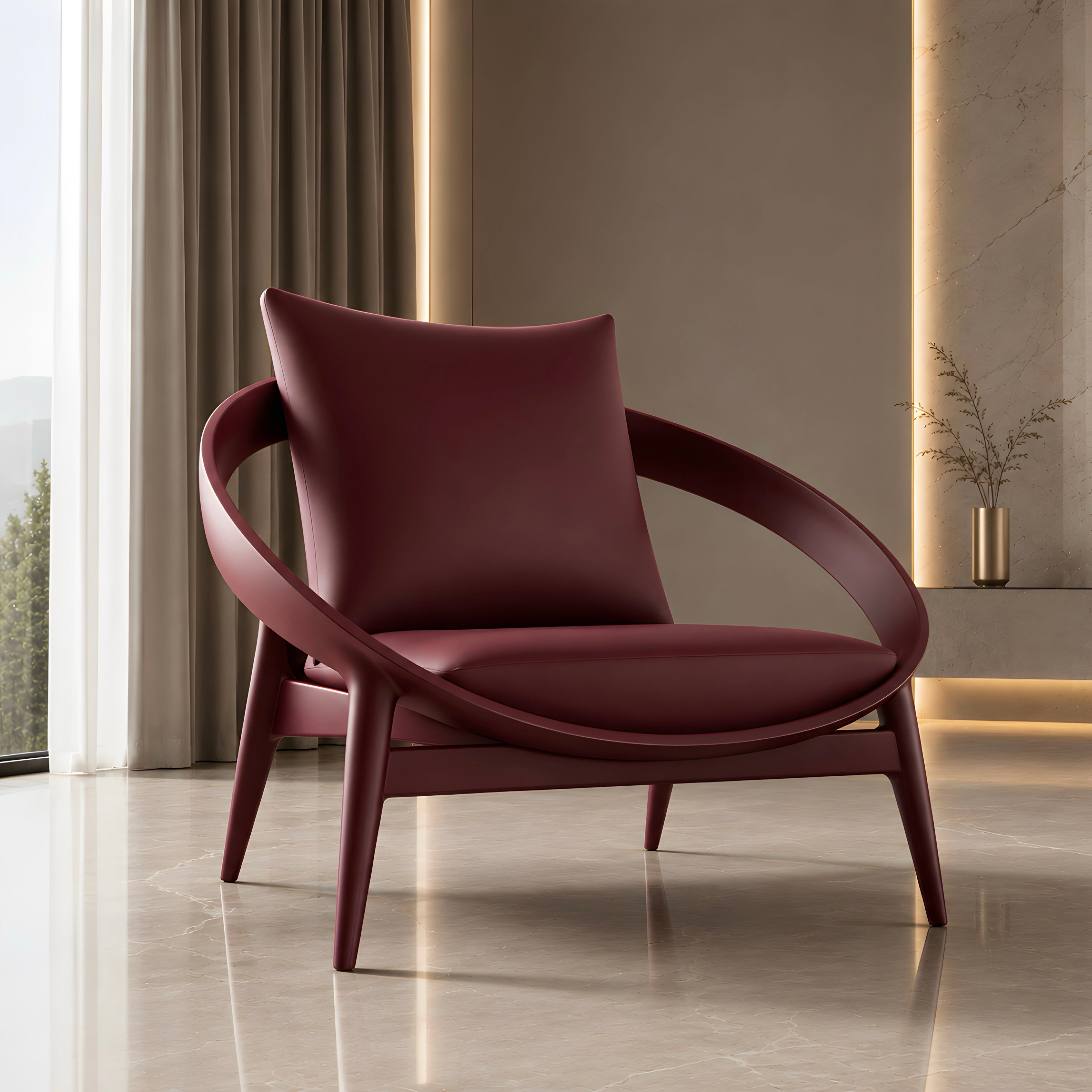 Sculptural Lounge Chair