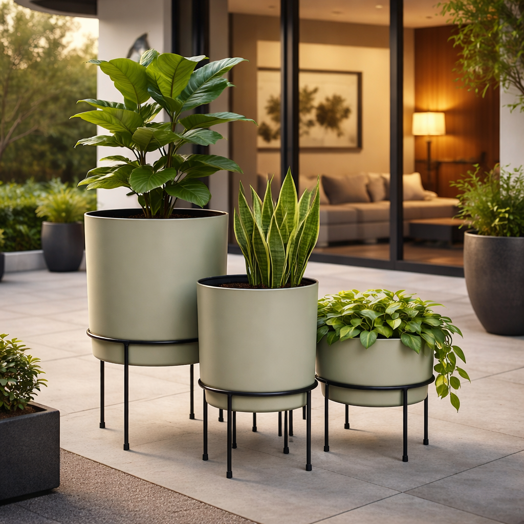 Luxe Grove Planter Trio
