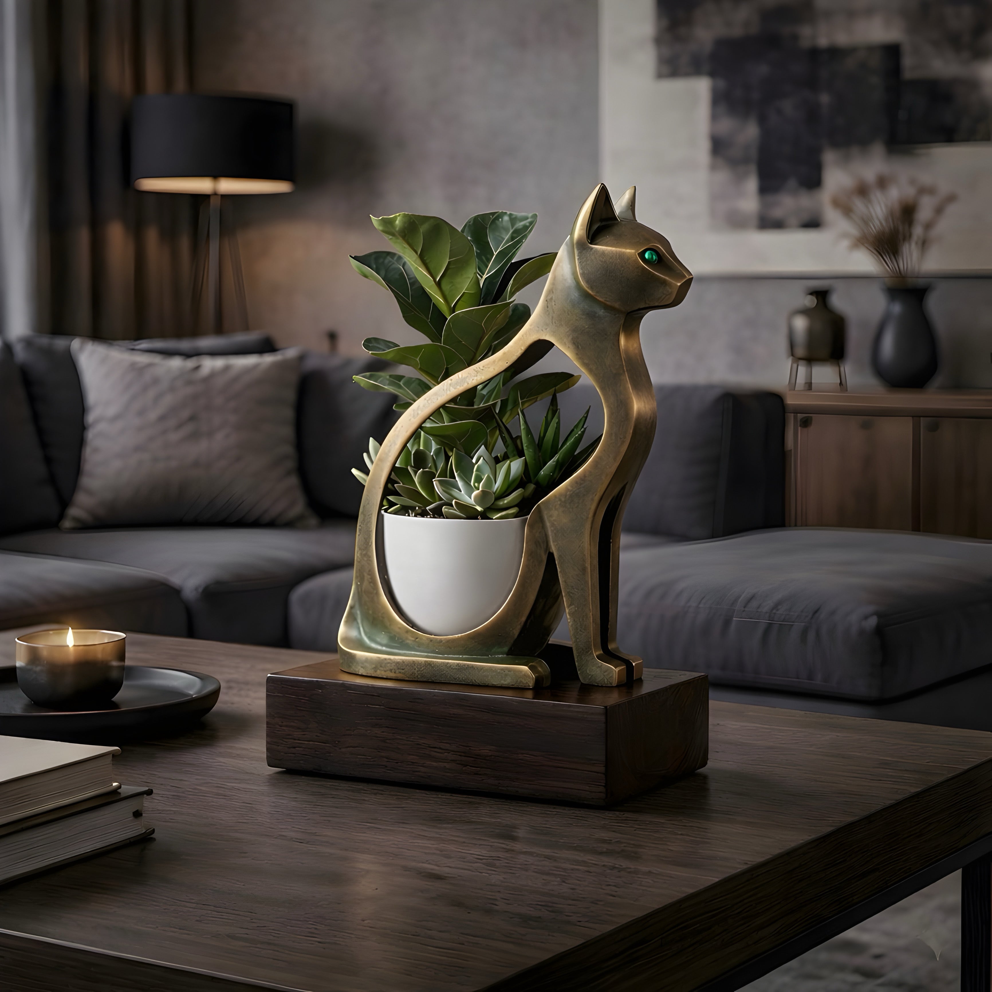 Elysian Cat Sculpt Planter