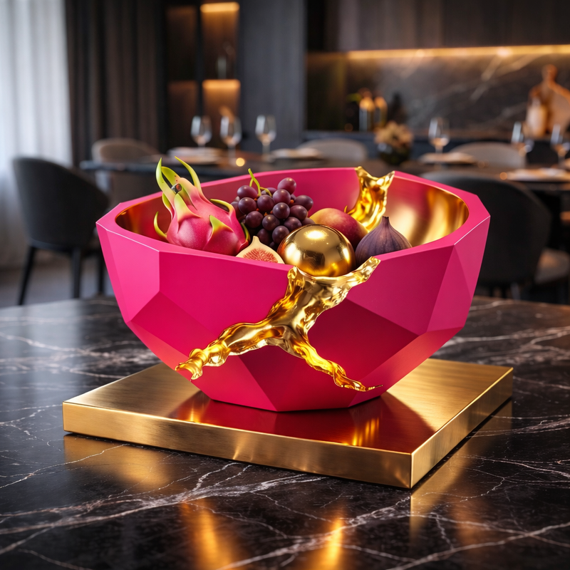 OBSIDIAN CALDERA CENTERPIECE BOWL