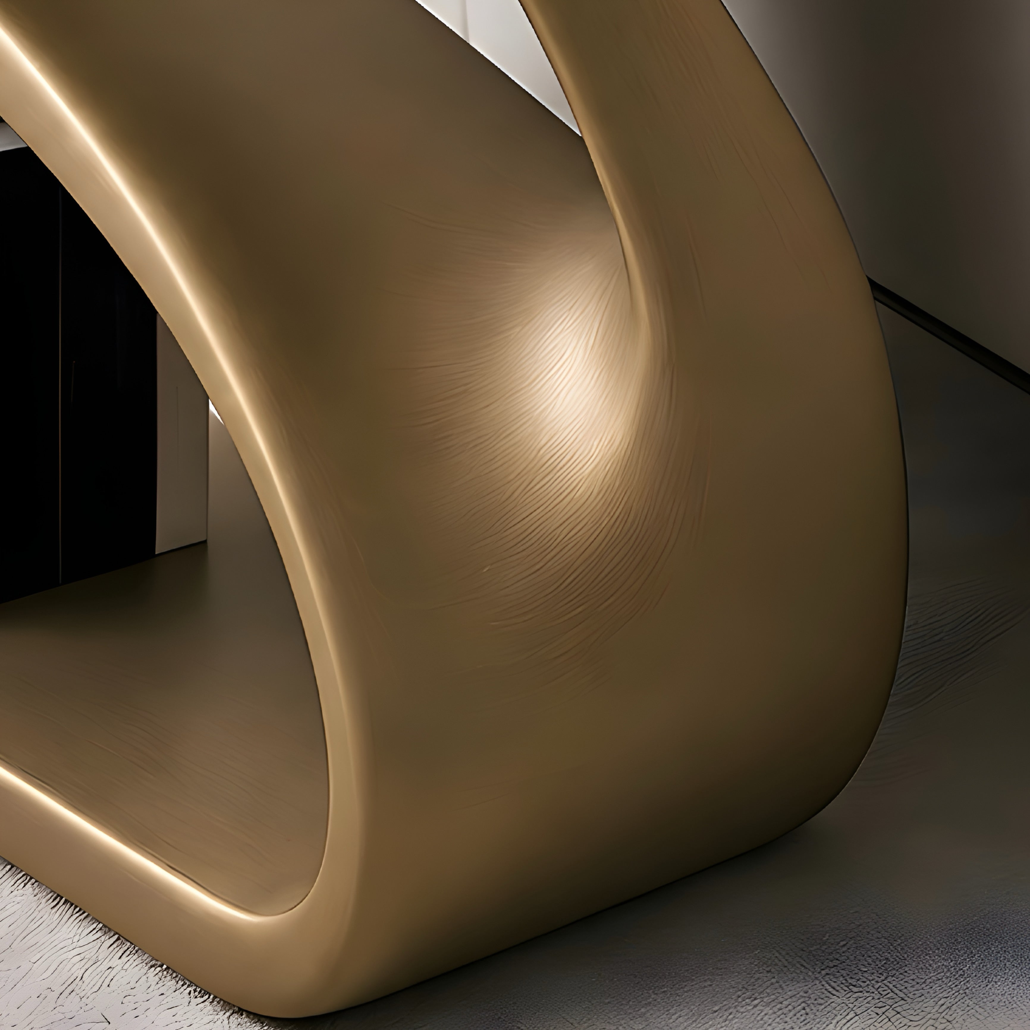 Sculptural Side Table with Storage