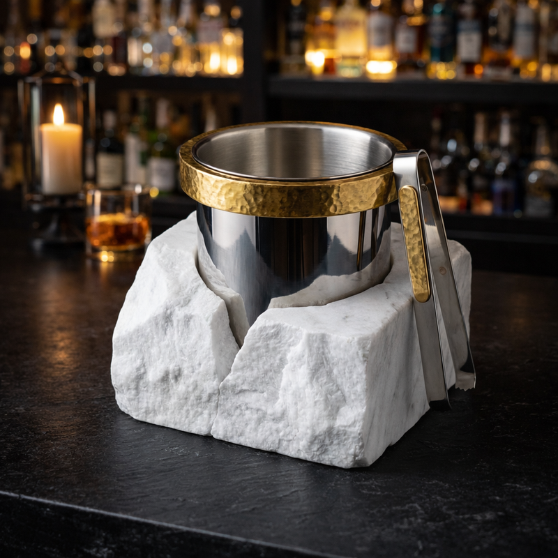 GLACIER SPLIT-STONE ICE BUCKET