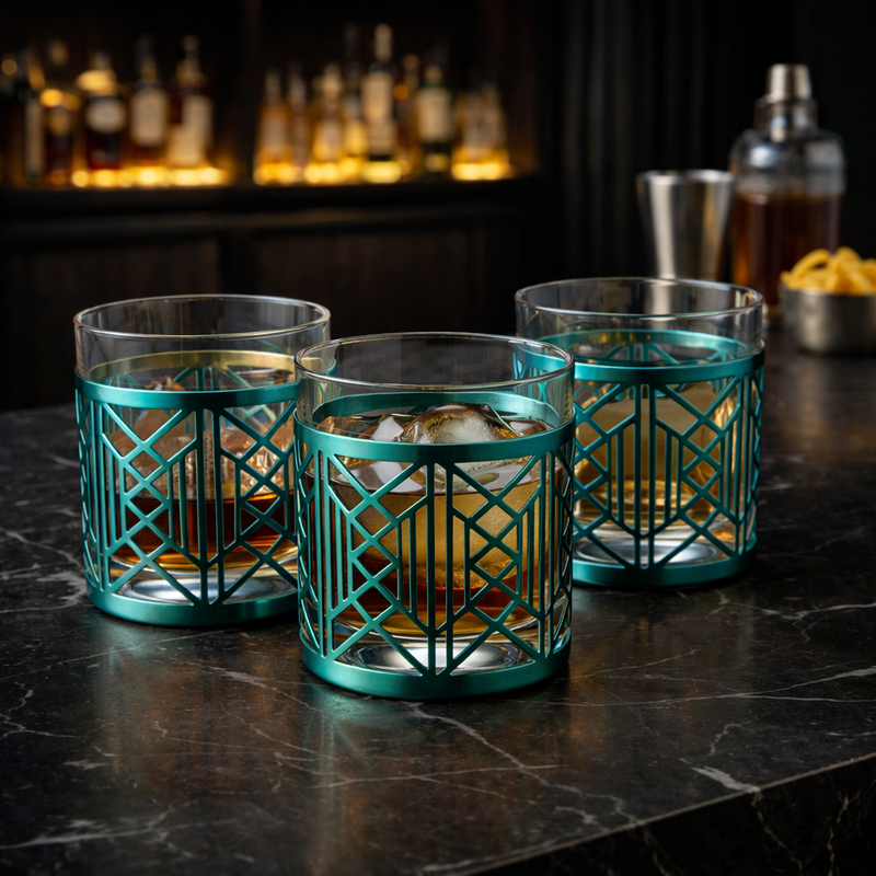 ROYAL LATTICE CRYSTAL TUMBLER SET