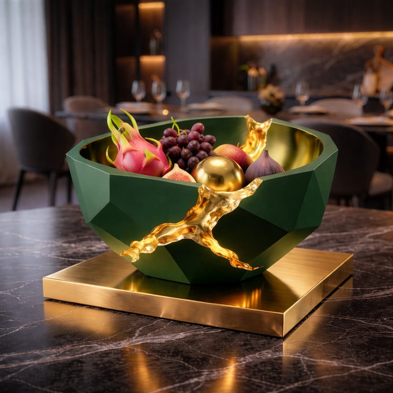 OBSIDIAN CALDERA CENTERPIECE BOWL