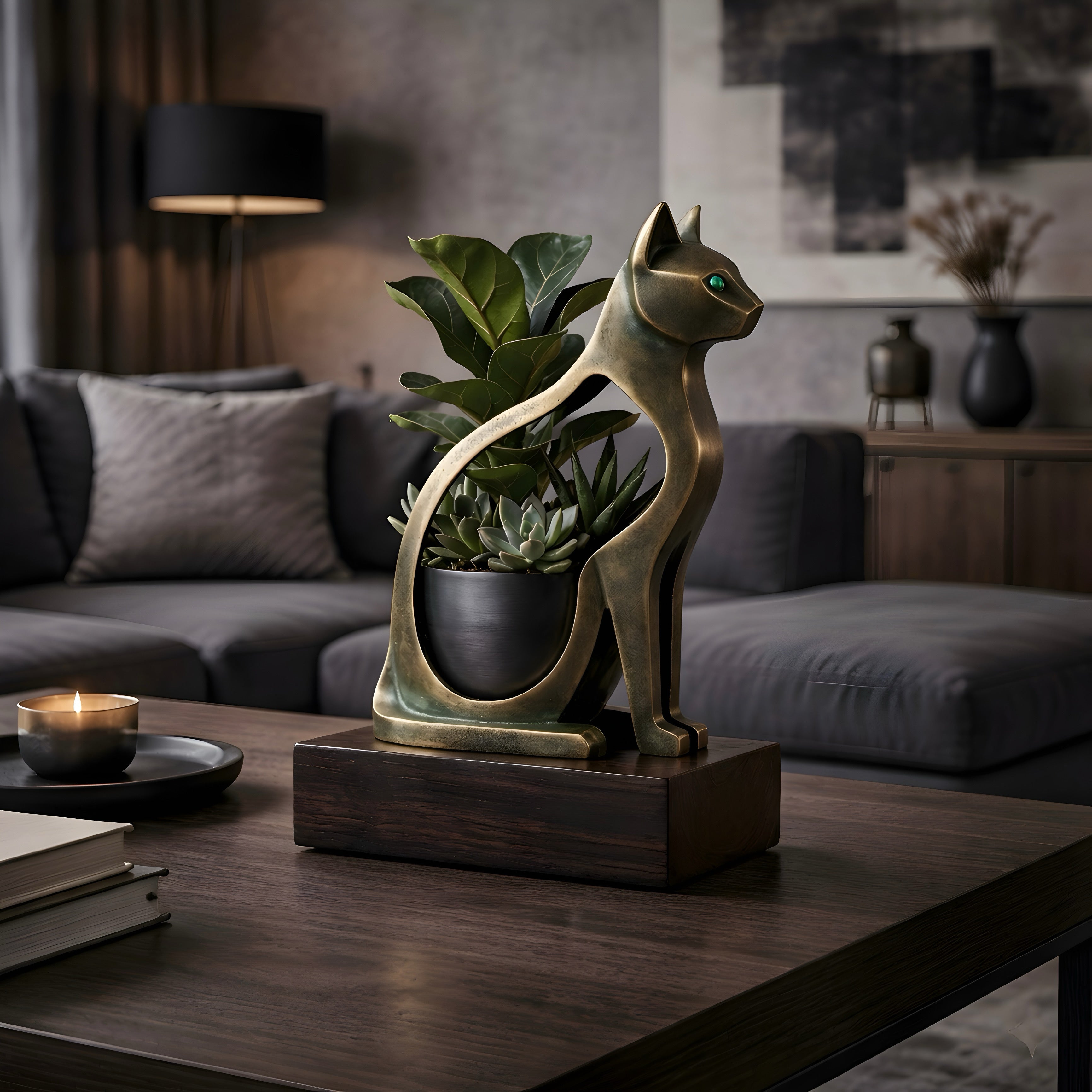 Elysian Cat Sculpt Planter