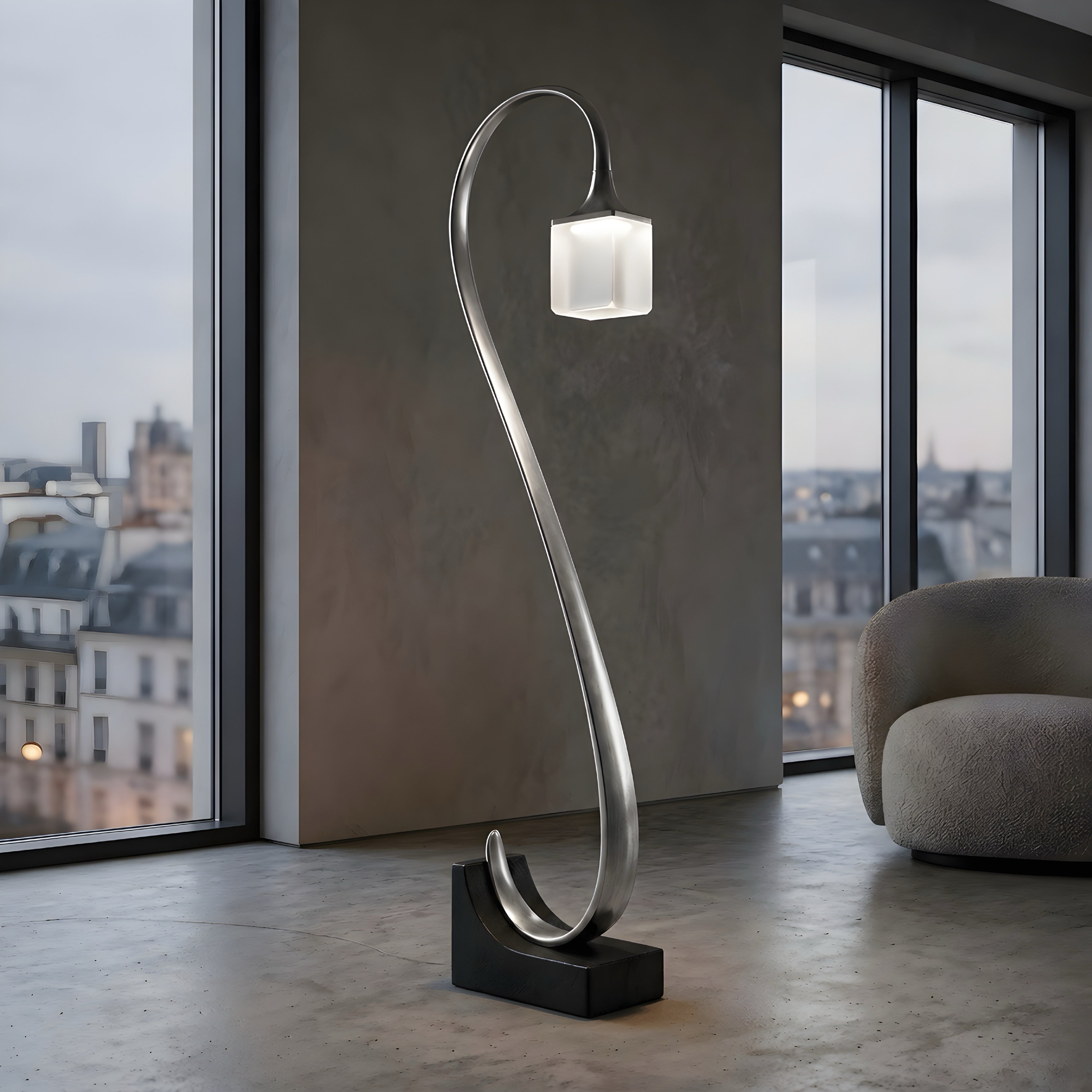 Aurelia S-Curve Sculpt Floor Lamp