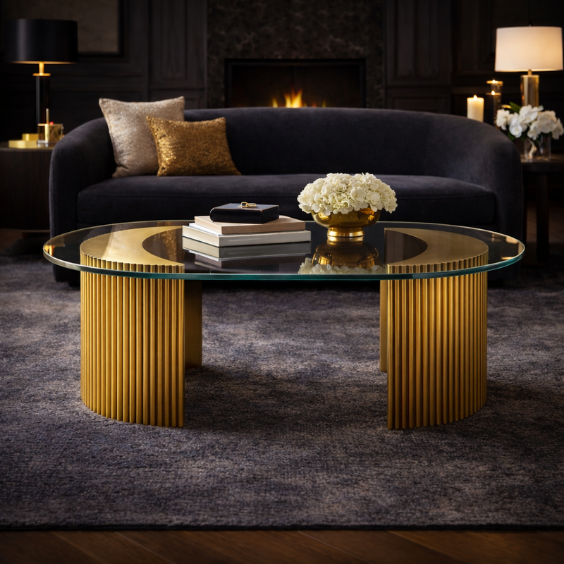 MERIDIAN FLUTE SPLIT-BASE TABLE