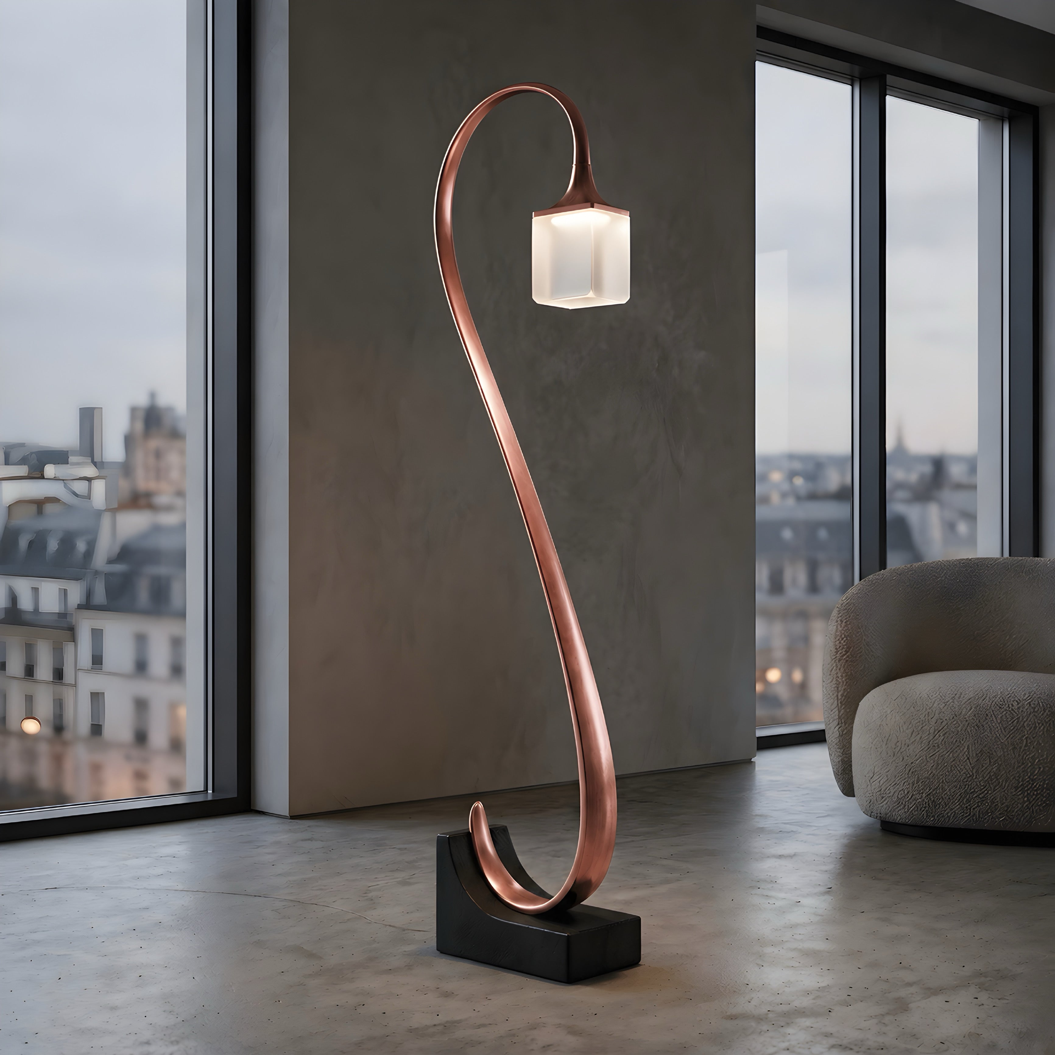 Aurelia S-Curve Sculpt Floor Lamp