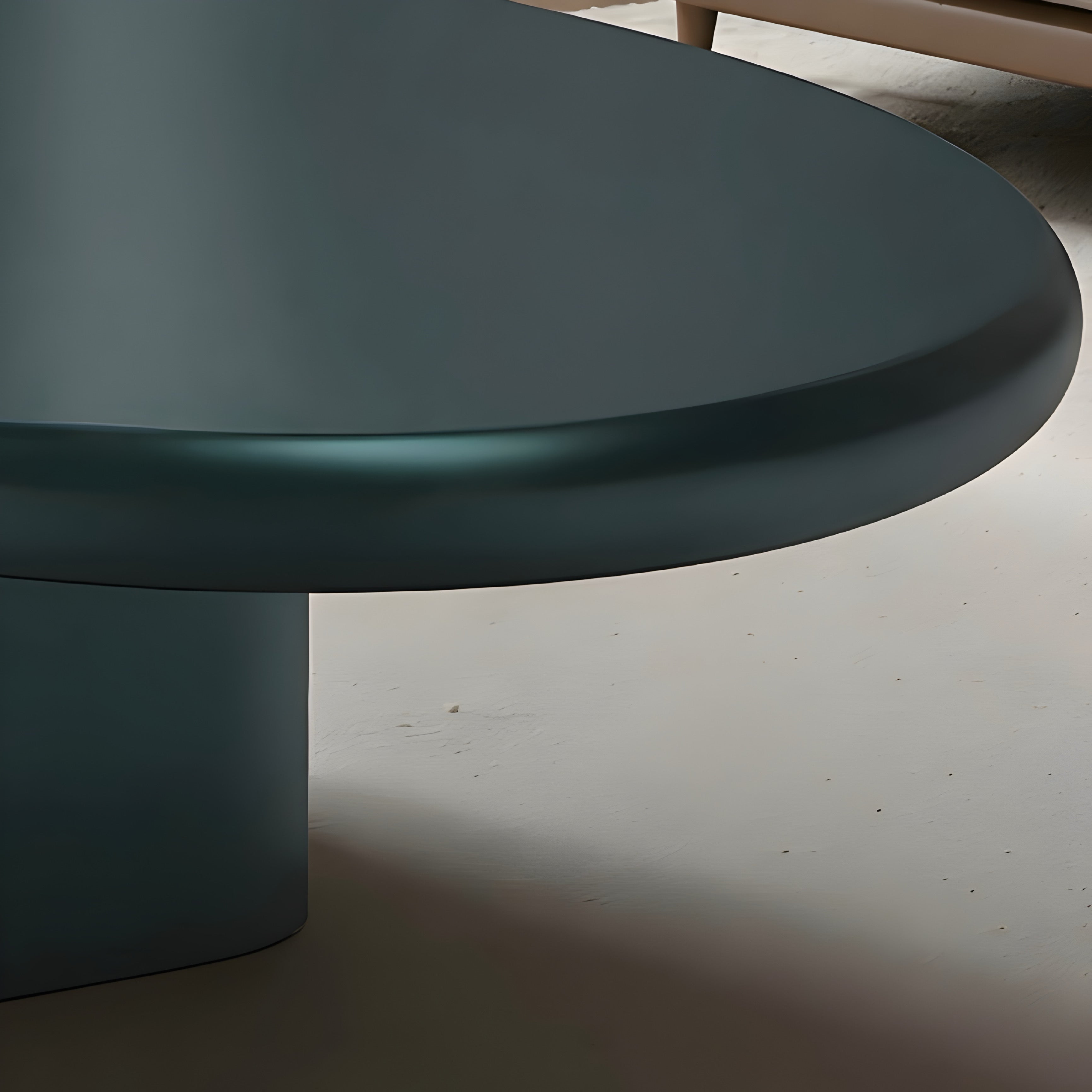 Sculptural Oval Coffee Table